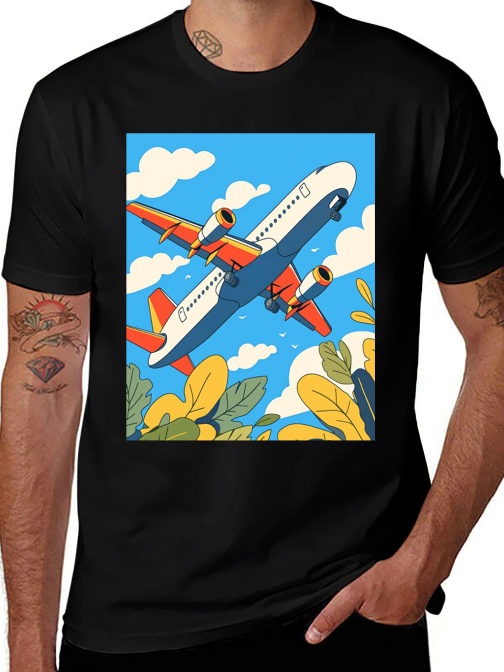 Airplane Graphic Tee - Sky High Style