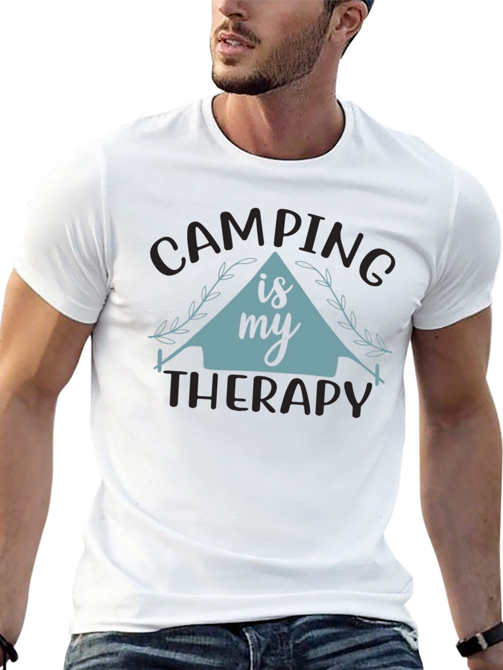Camping is My Therapy Graphic Tee