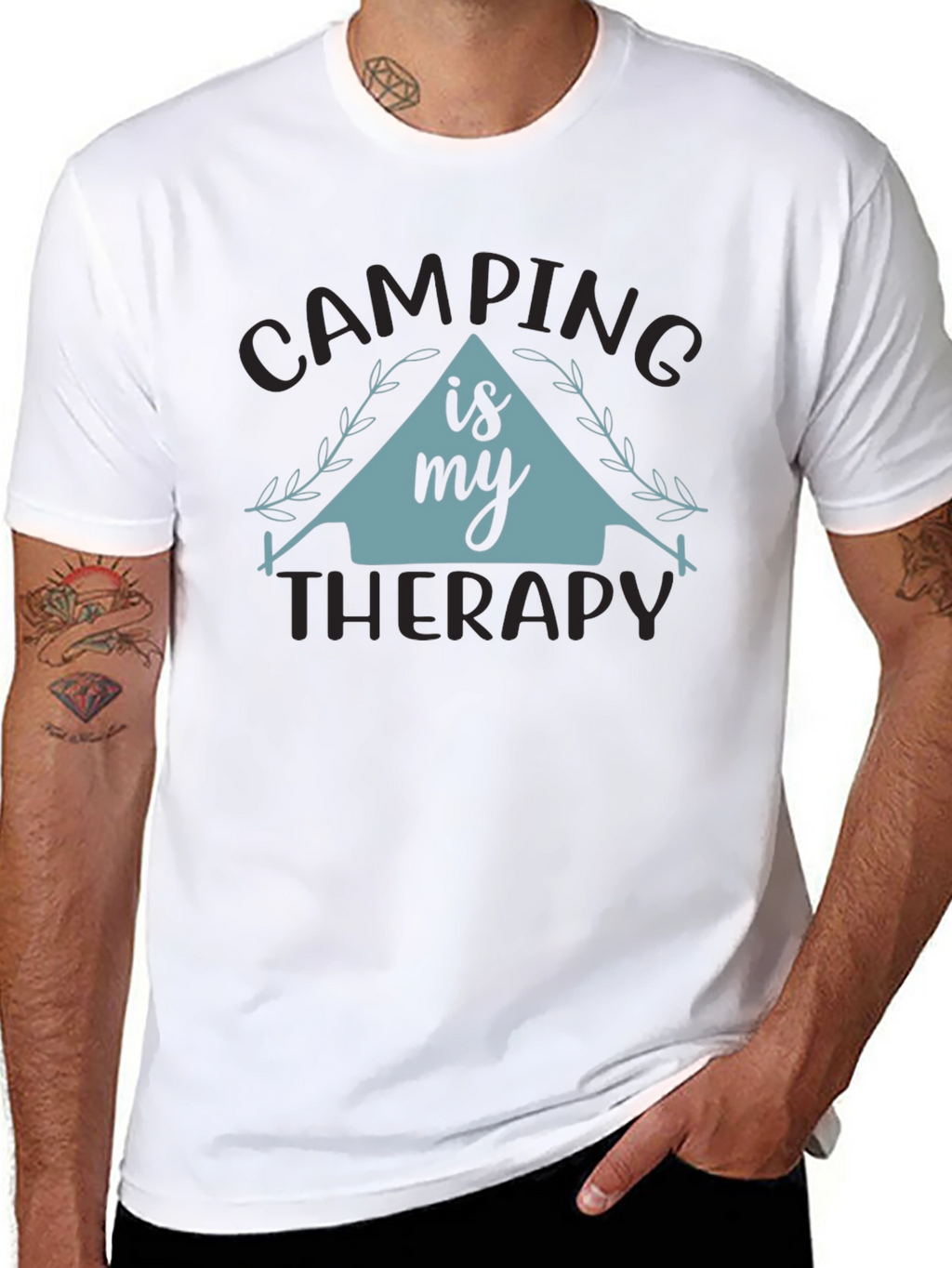 Camping is My Therapy Graphic Tee