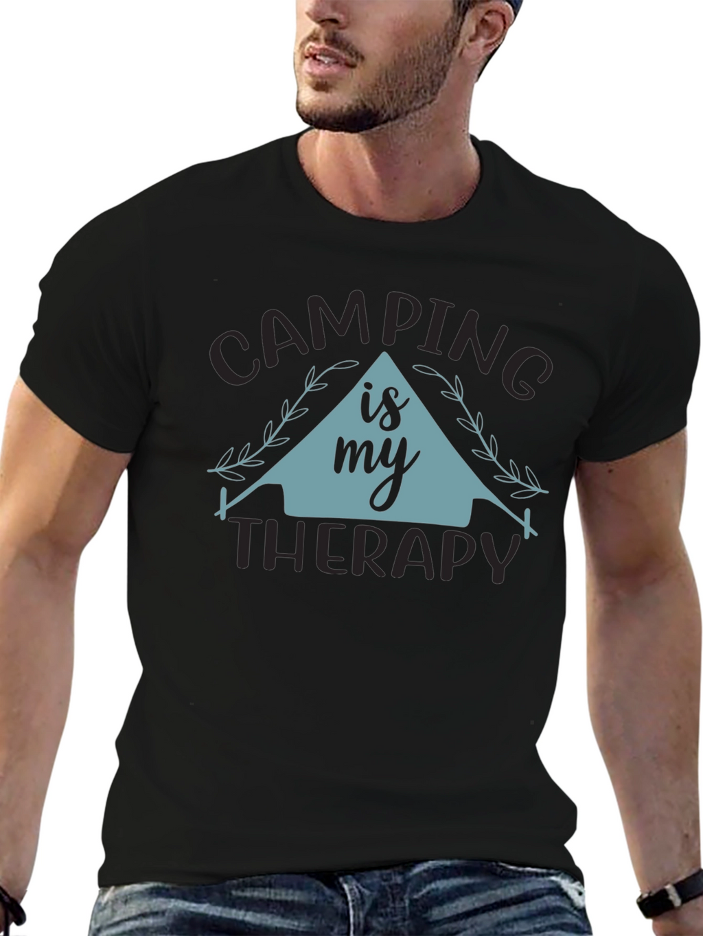 Camping is My Therapy Graphic Tee