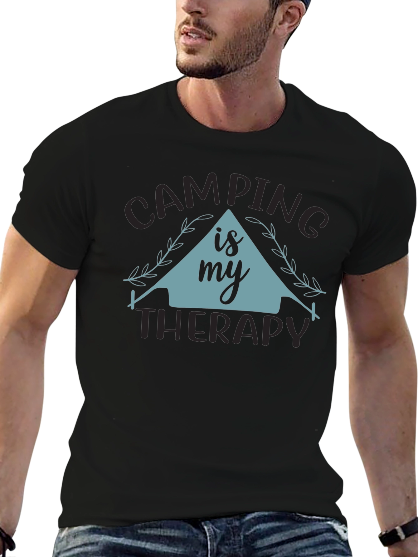 Camping is My Therapy Graphic Tee