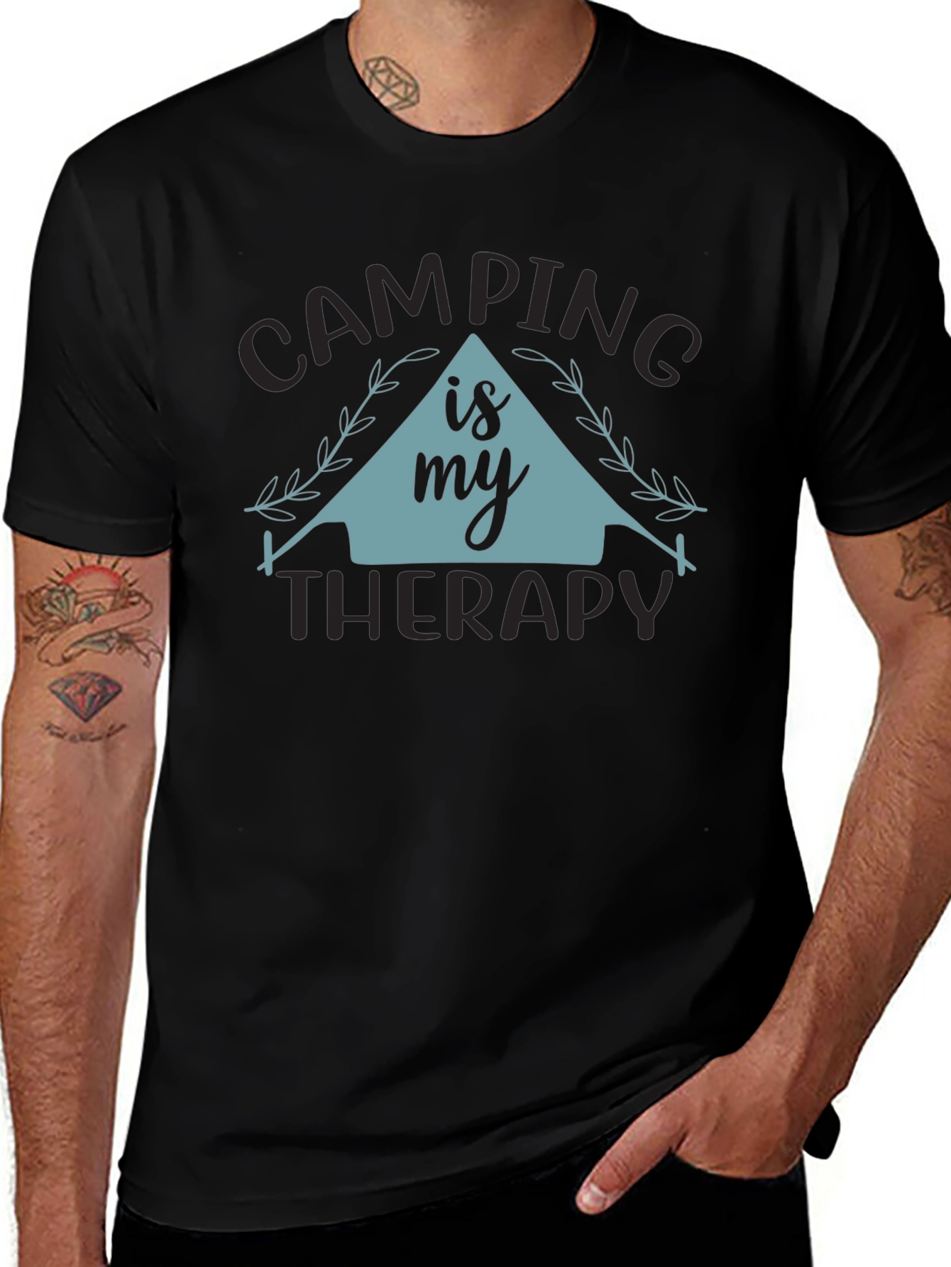 Camping is My Therapy Graphic Tee