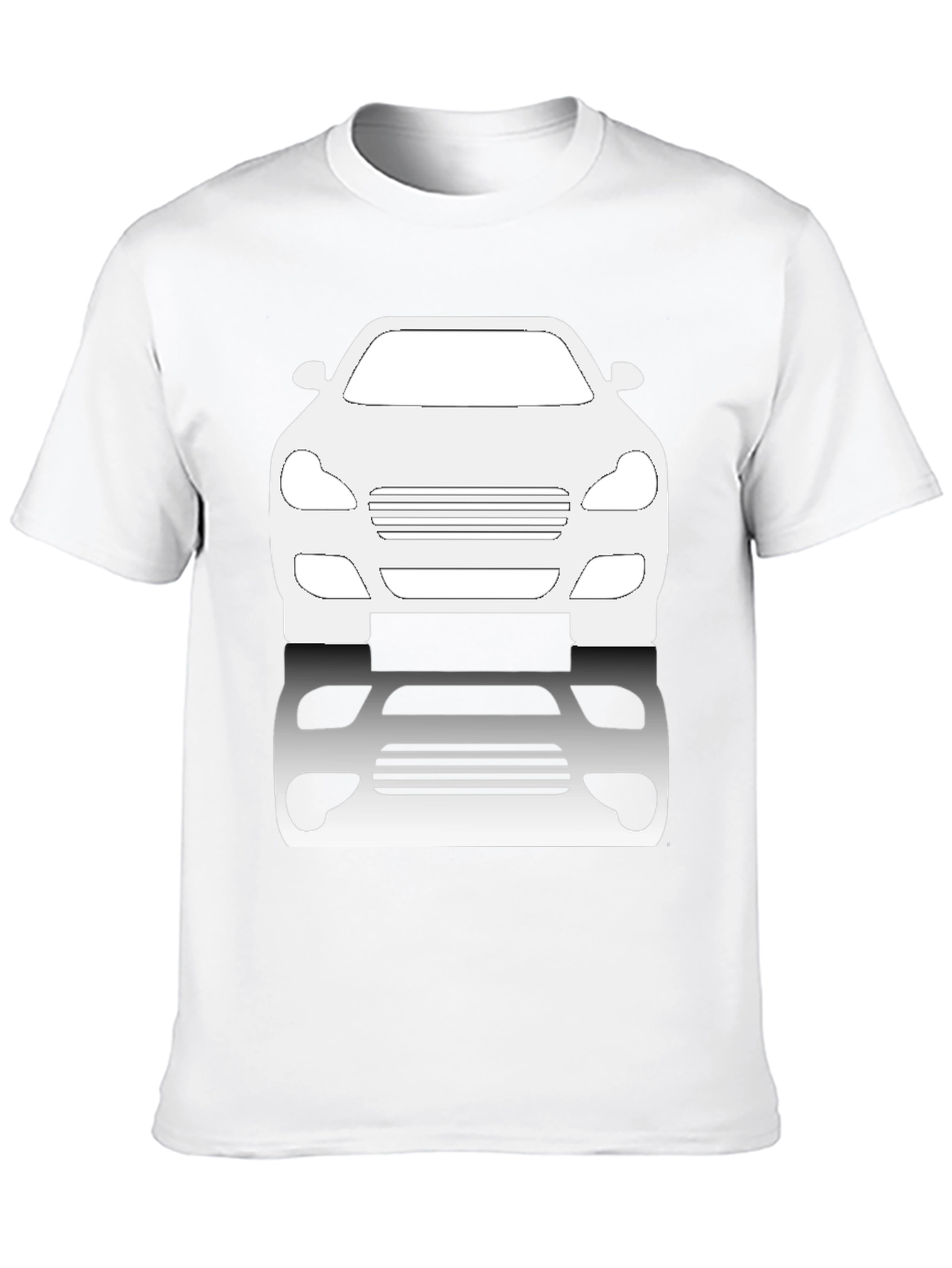Car Silhouette Graphic Tee - Black