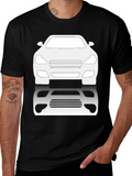 Car Silhouette Graphic Tee - Black