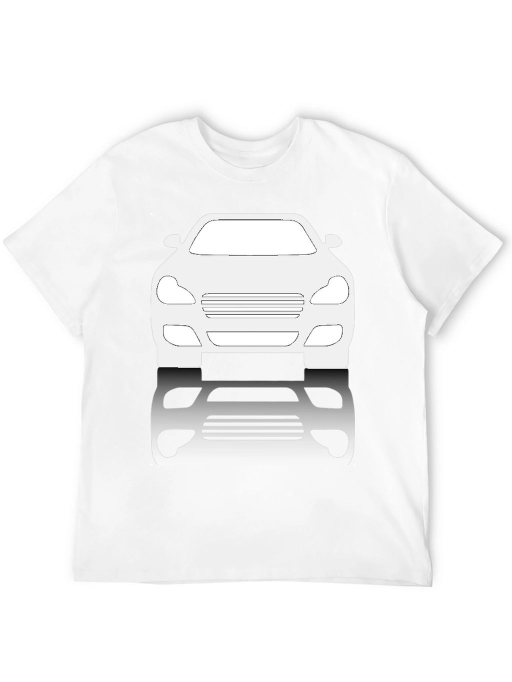 Car Silhouette Graphic Tee - Black