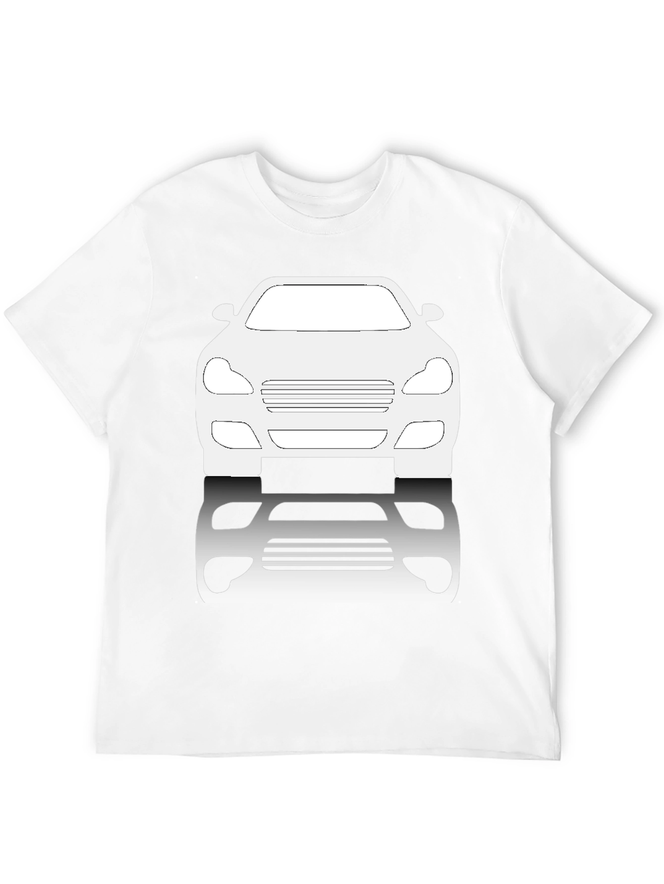 Car Silhouette Graphic Tee - Black