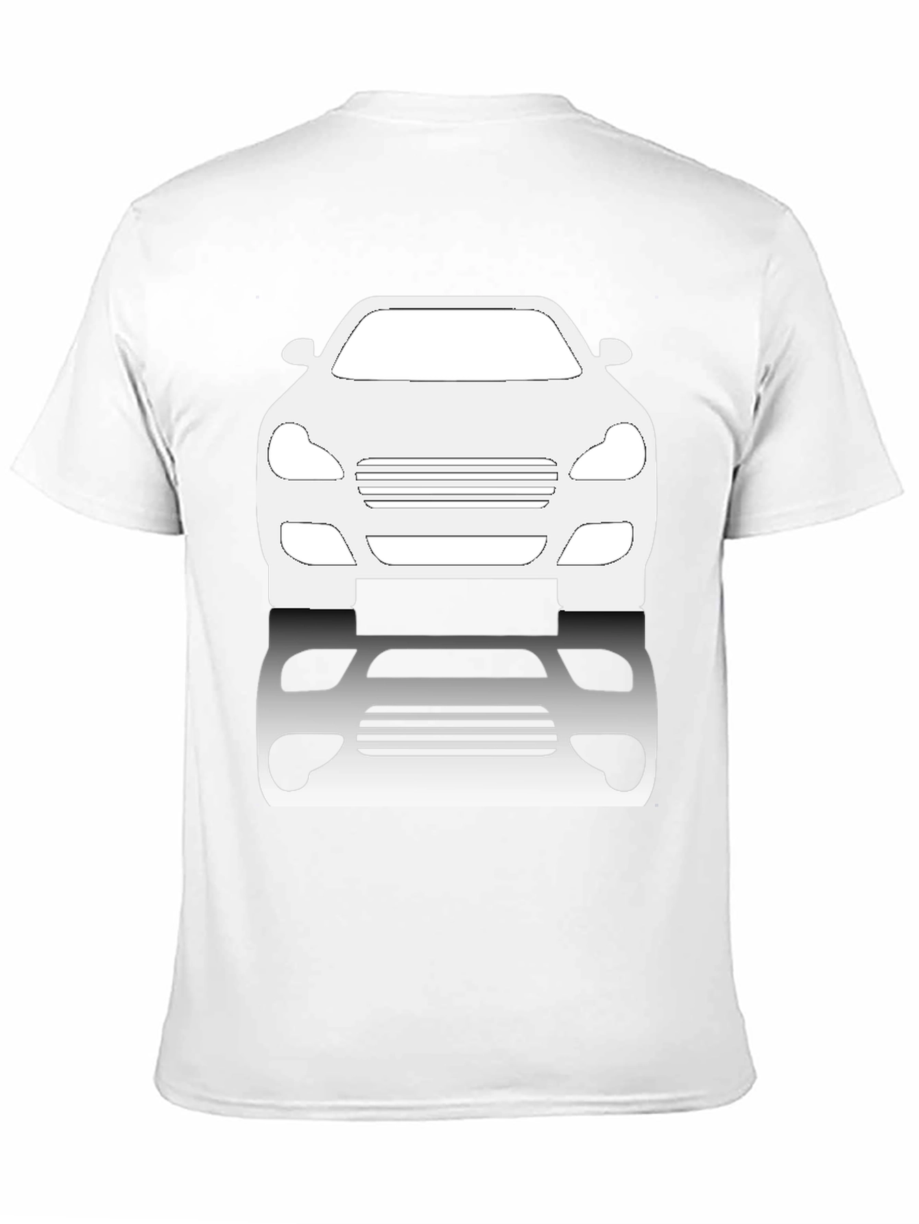 Car Silhouette Graphic Tee - Black