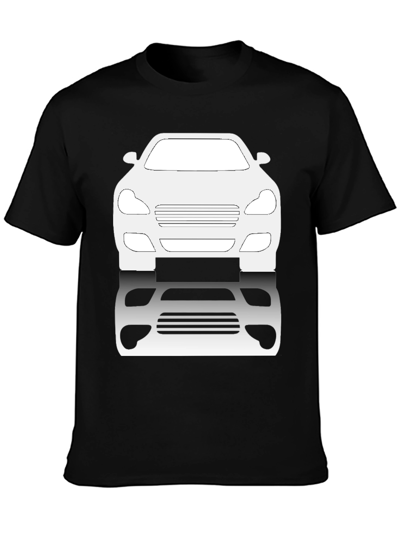 Car Silhouette Graphic Tee - Black