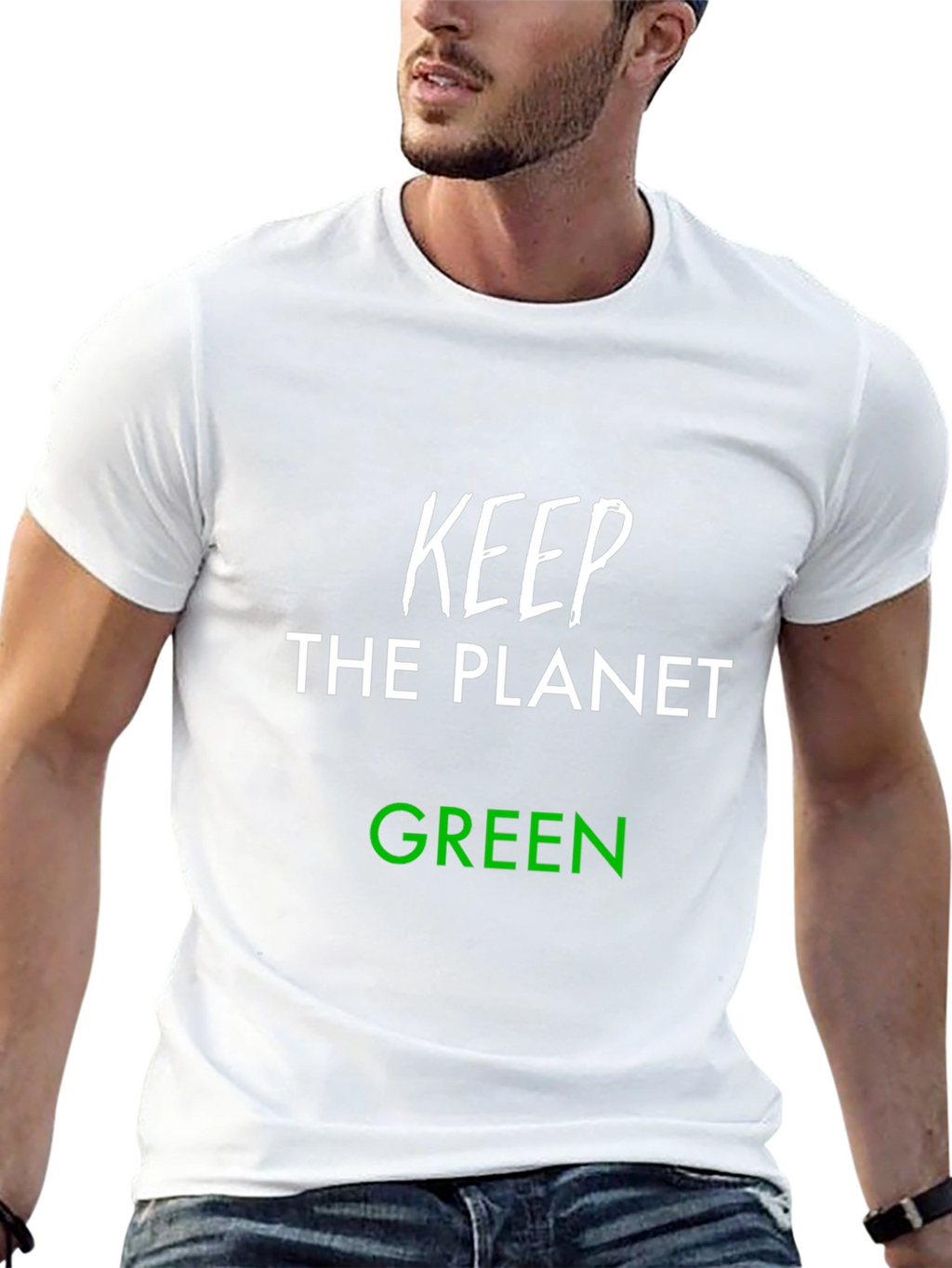 Keep the Planet Green T-Shirt - Eco-Friendly Tee