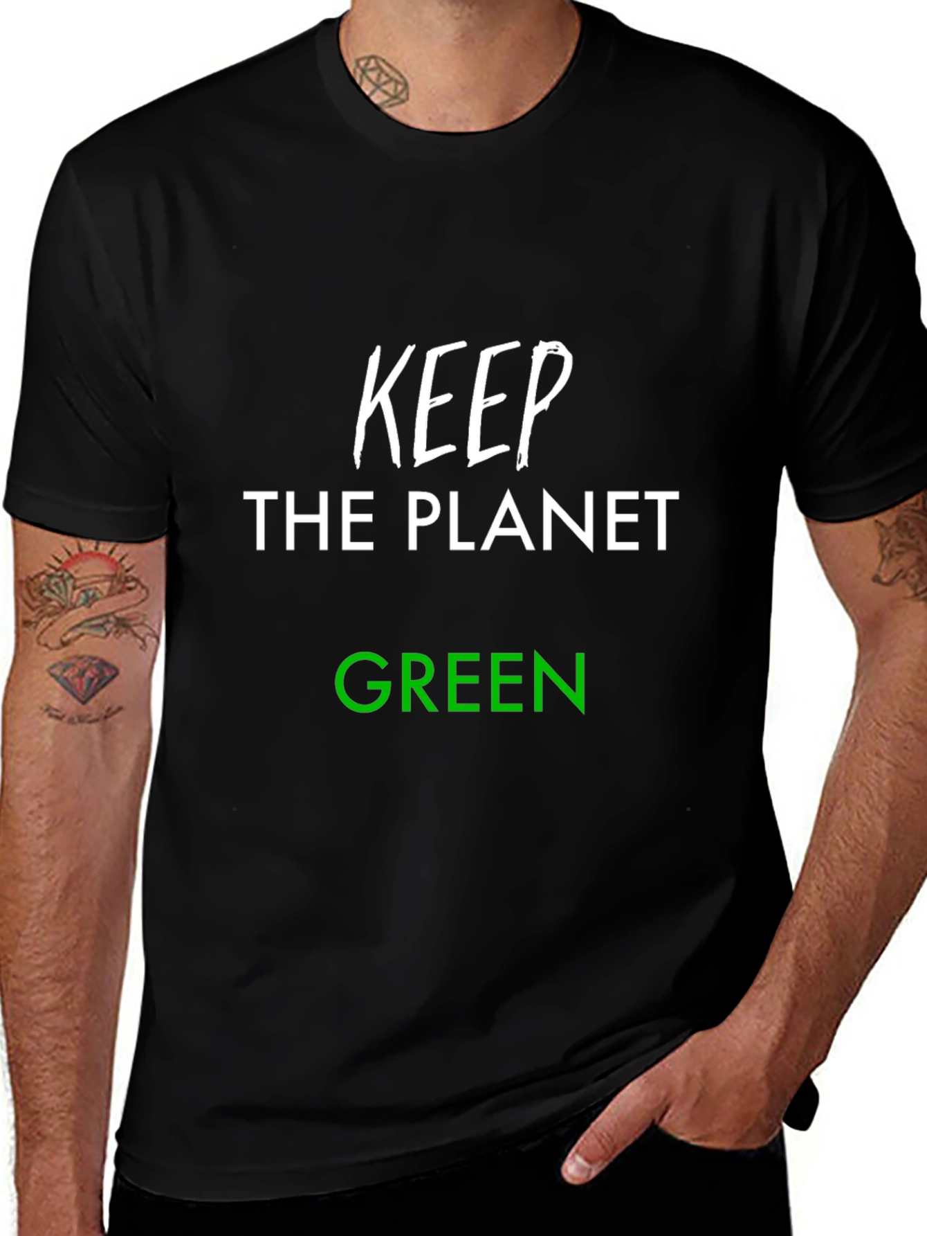 Keep the Planet Green T-Shirt - Eco-Friendly Tee