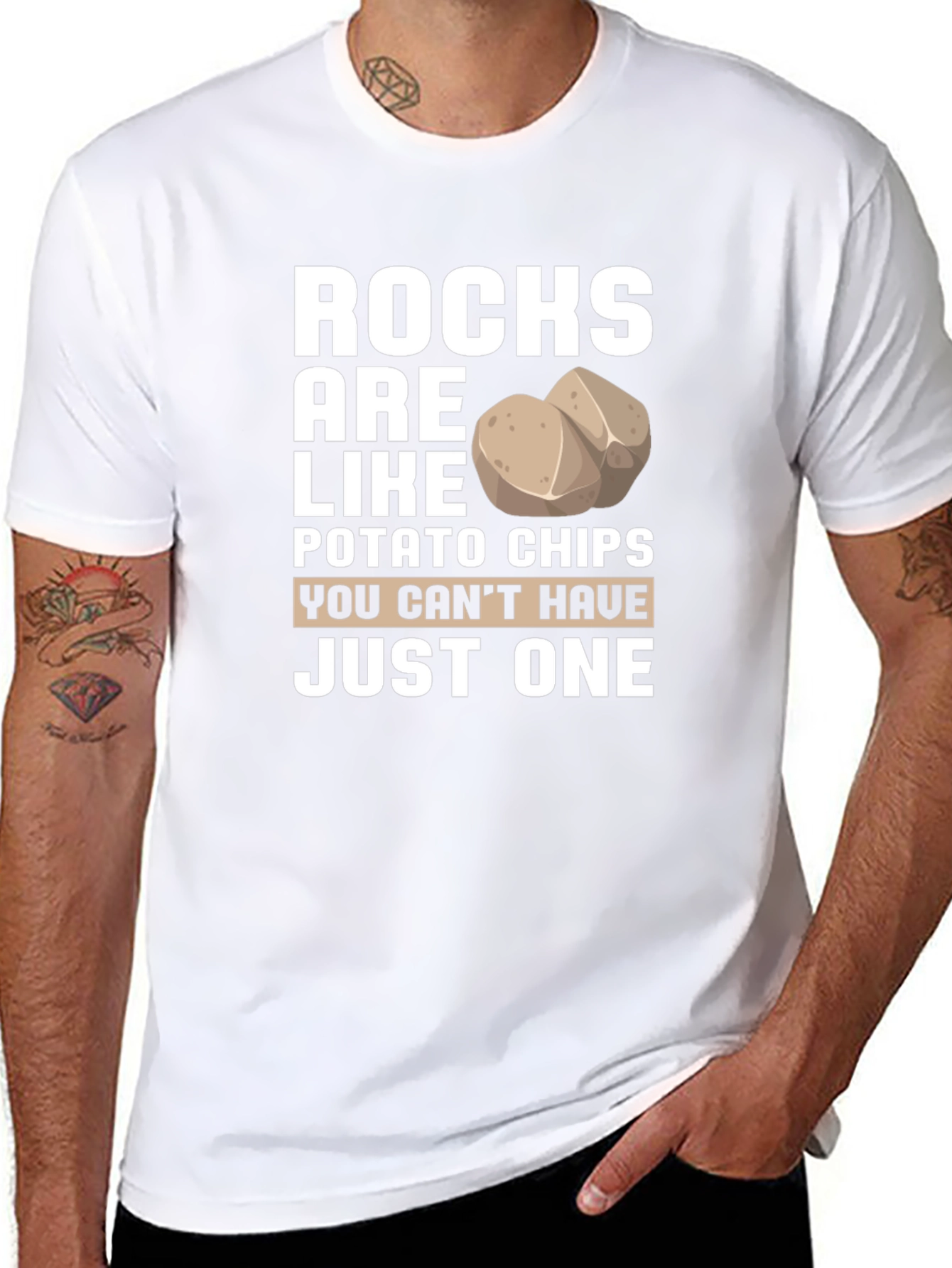 Rocks are like Potato Chips T-Shirt