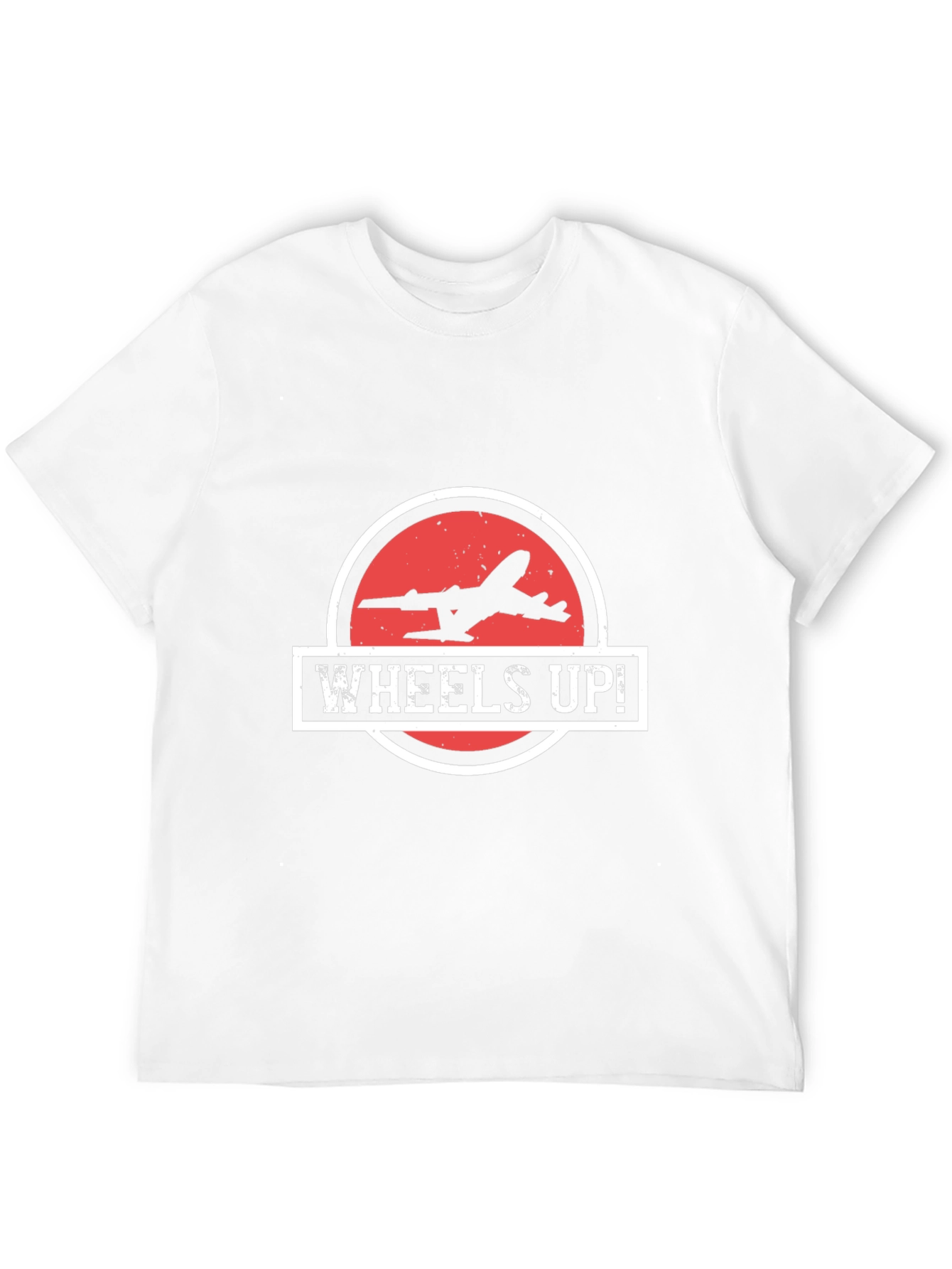 Wheels Up! Airplane Graphic T-Shirt