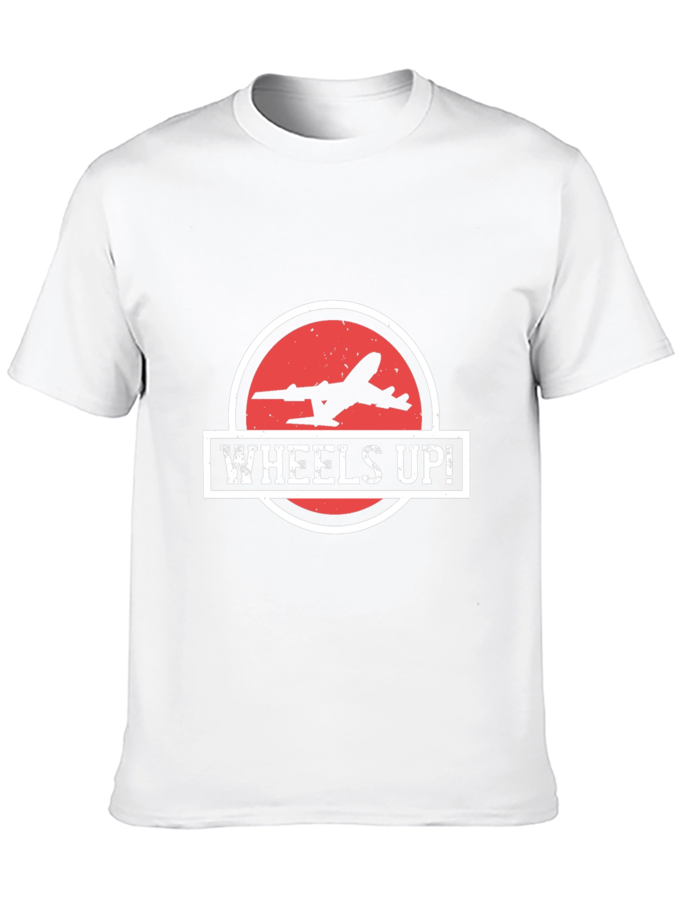 Wheels Up! Airplane Graphic T-Shirt