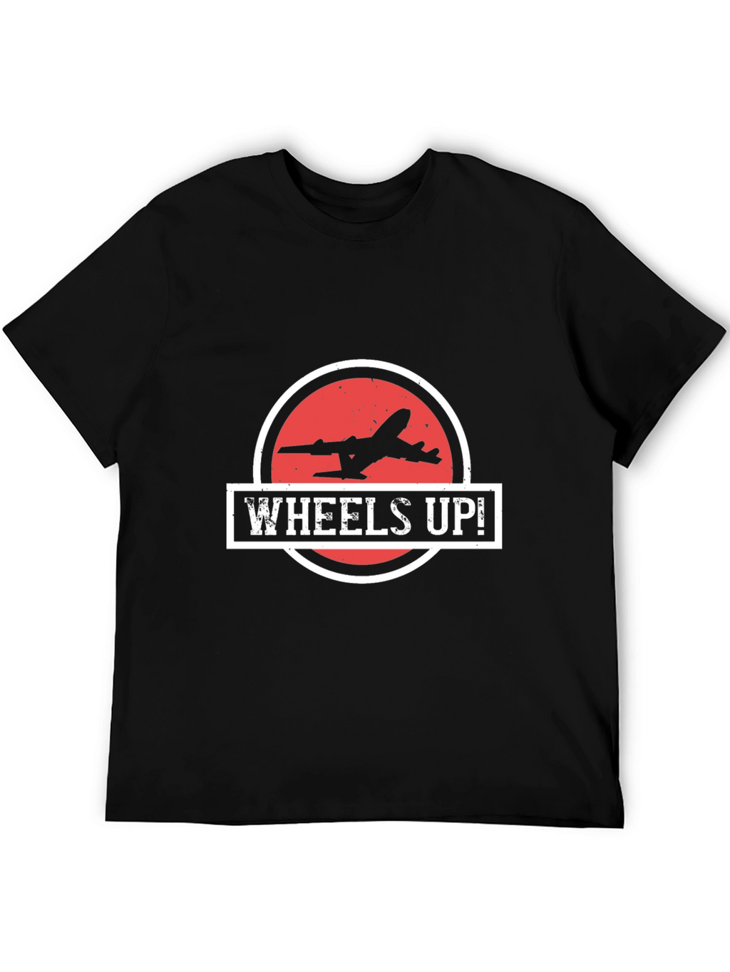 Wheels Up! Airplane Graphic T-Shirt