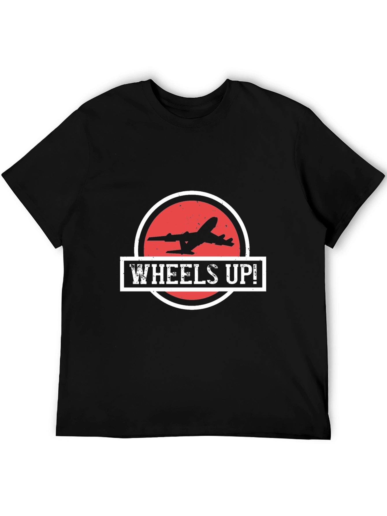Wheels Up! Airplane Graphic T-Shirt