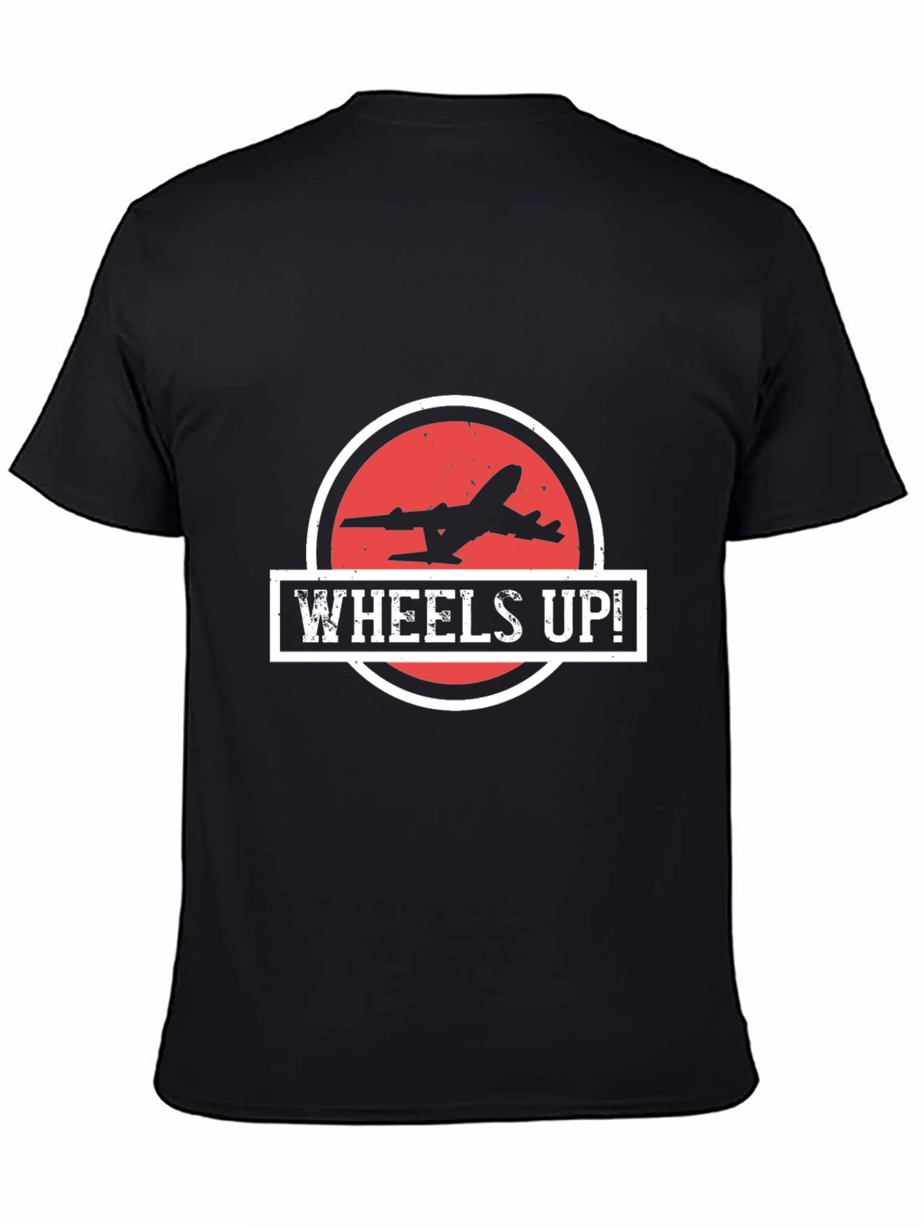 Wheels Up! Airplane Graphic T-Shirt