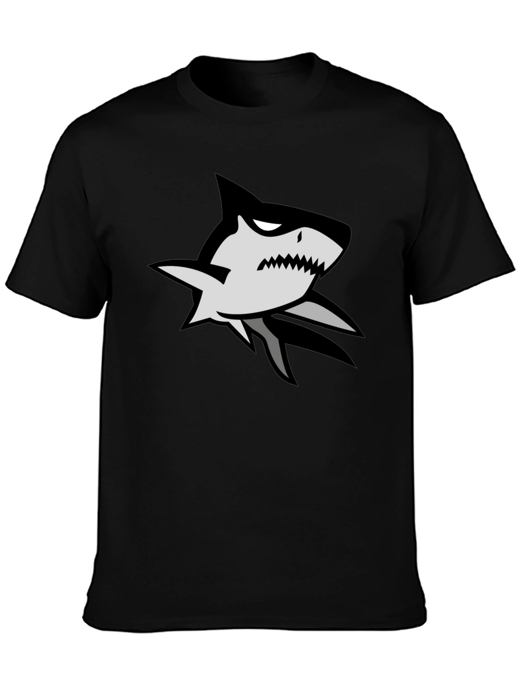 Shark Graphic Black T-Shirt
