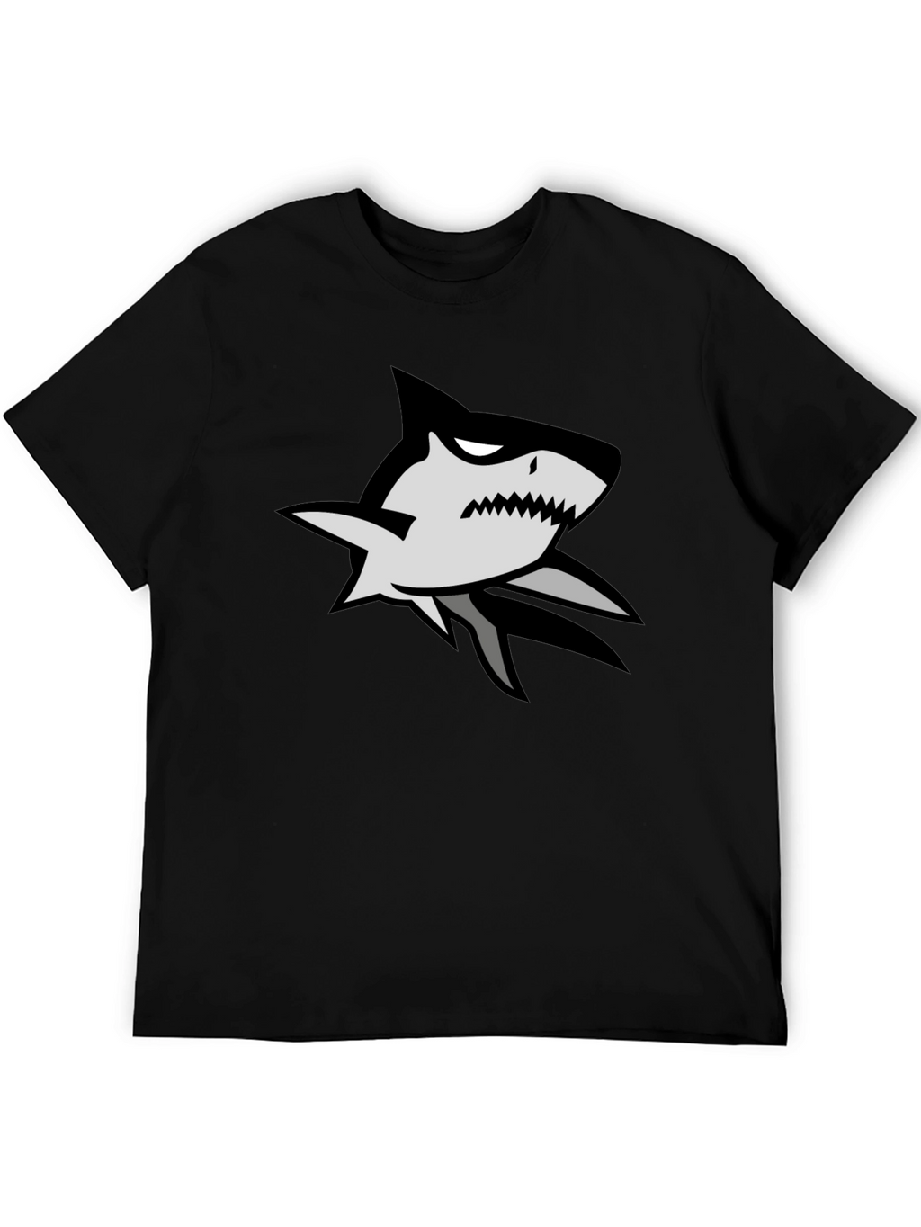 Shark Graphic Black T-Shirt