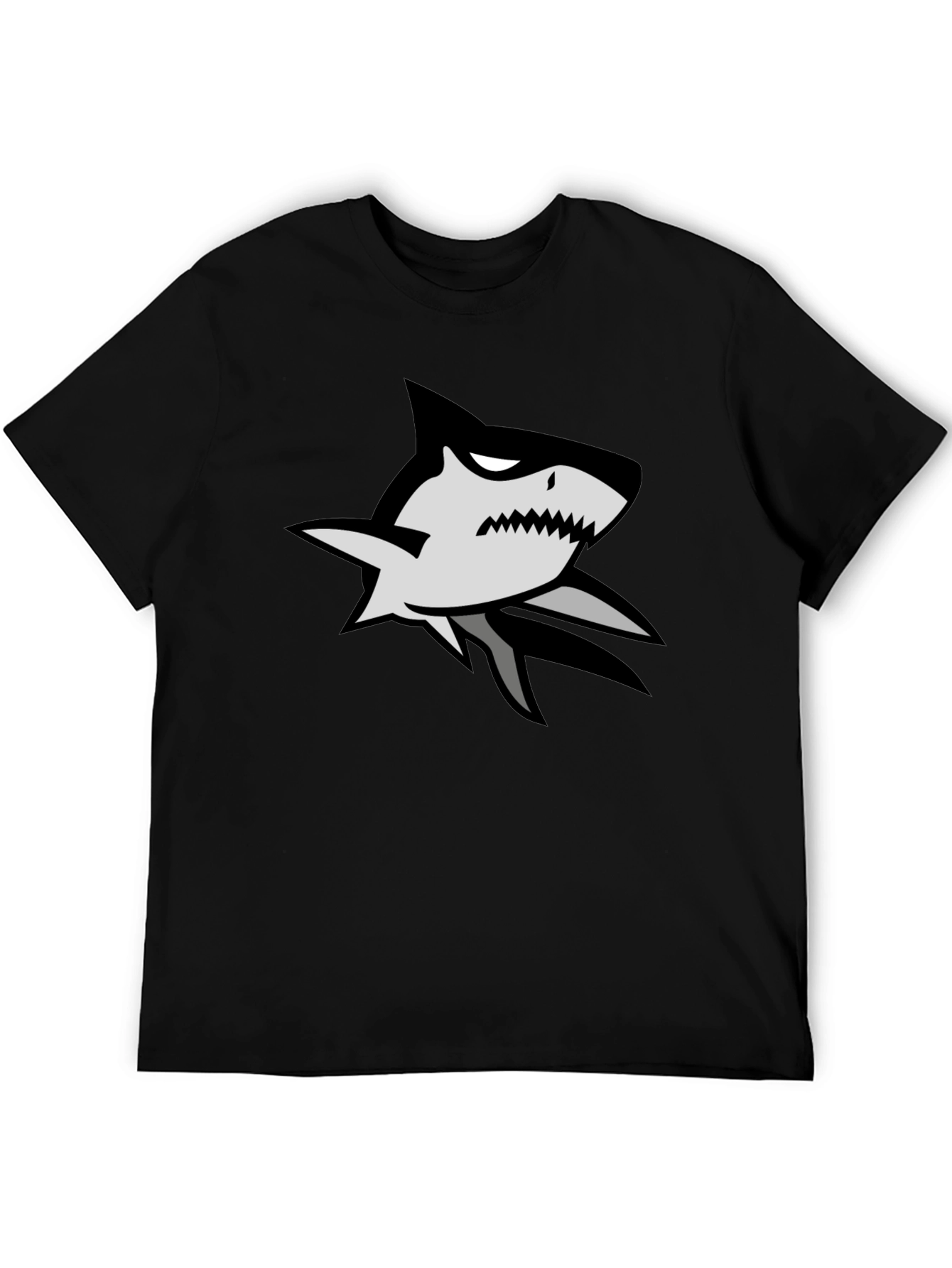 Shark Graphic Black T-Shirt