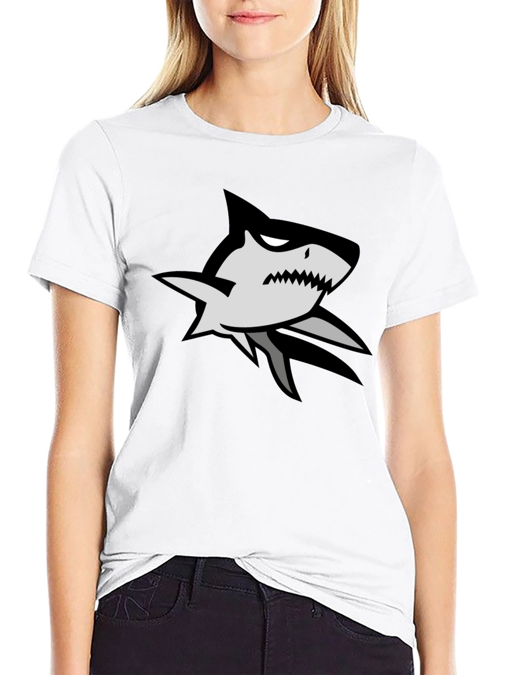 Shark Graphic Black T-Shirt