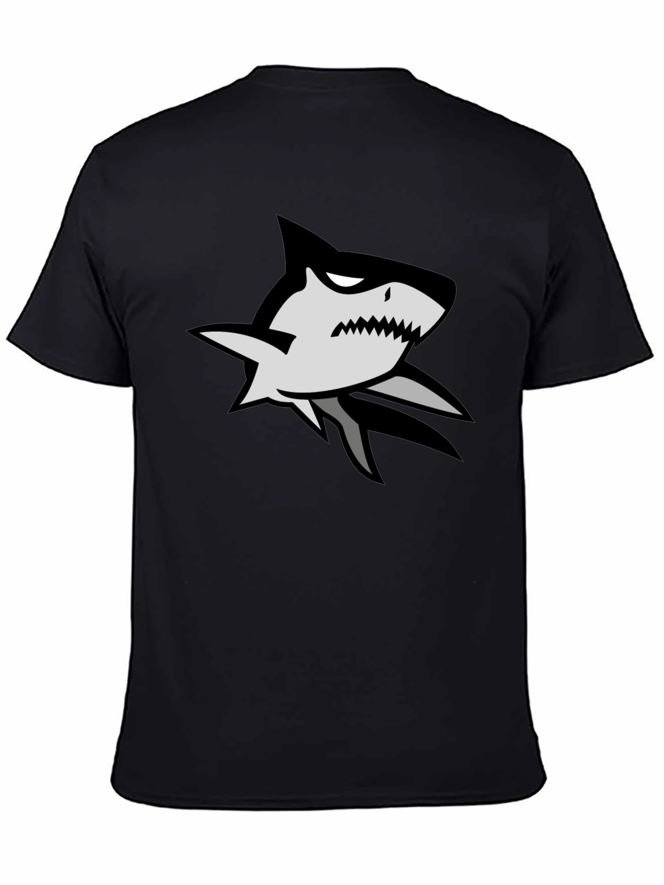 Shark Graphic Black T-Shirt