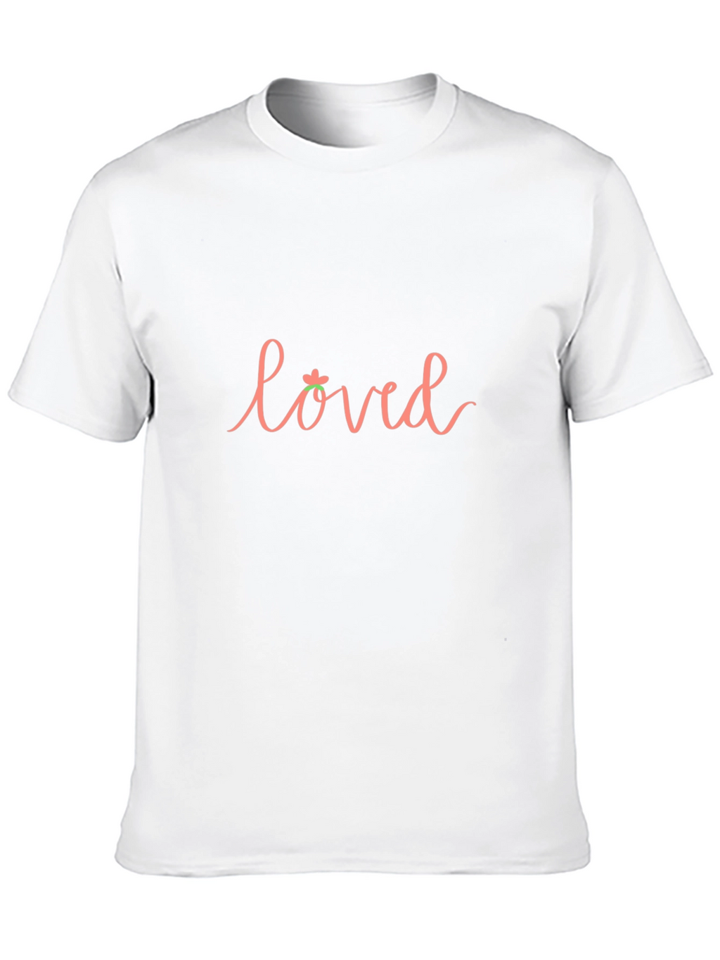 Loved Graphic Print Black T-Shirt