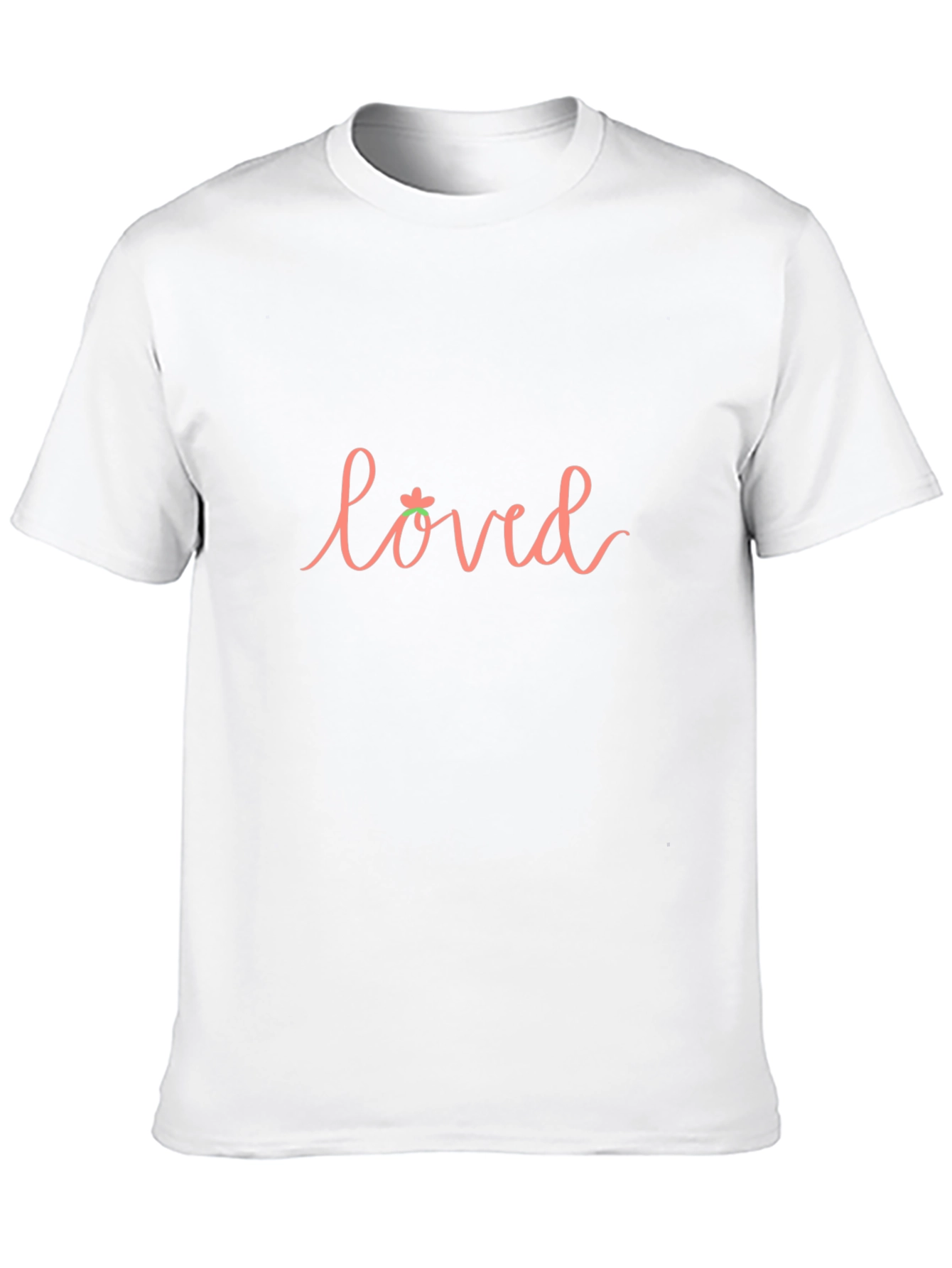 Loved Graphic Print Black T-Shirt
