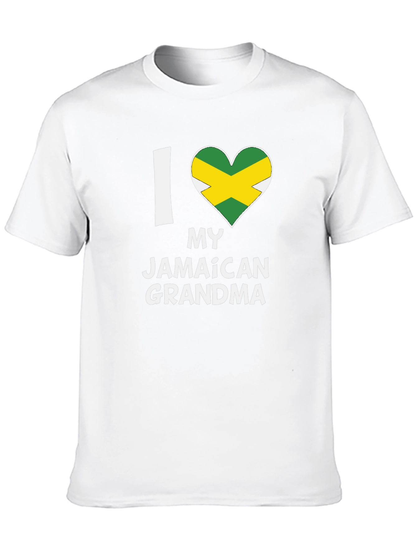 I Heart My Jamaican Grandma T-Shirt - Black