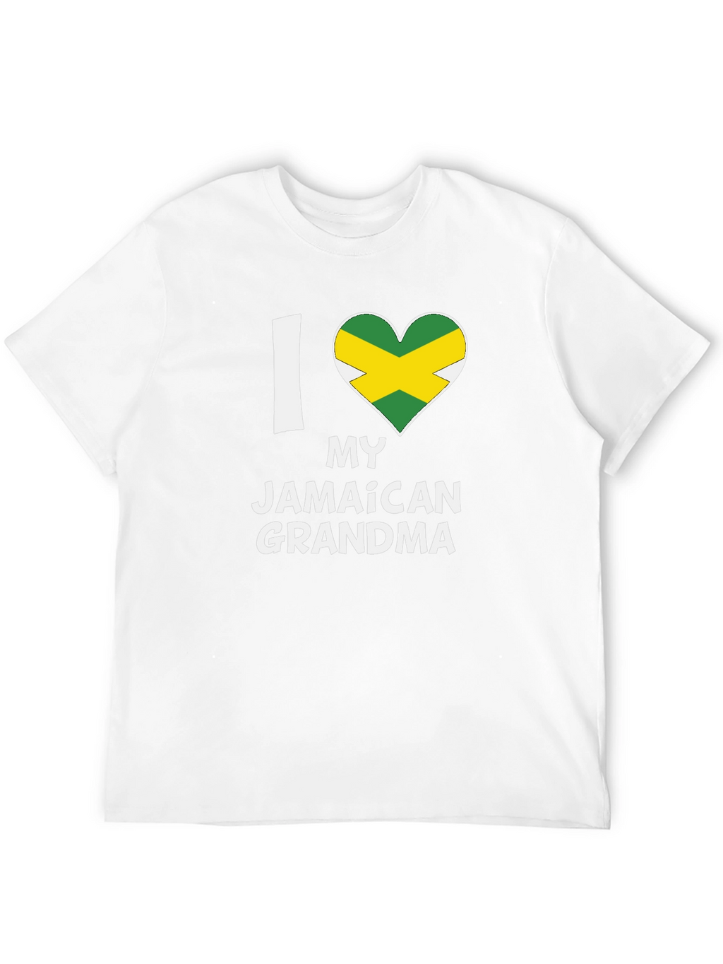 I Heart My Jamaican Grandma T-Shirt - Black
