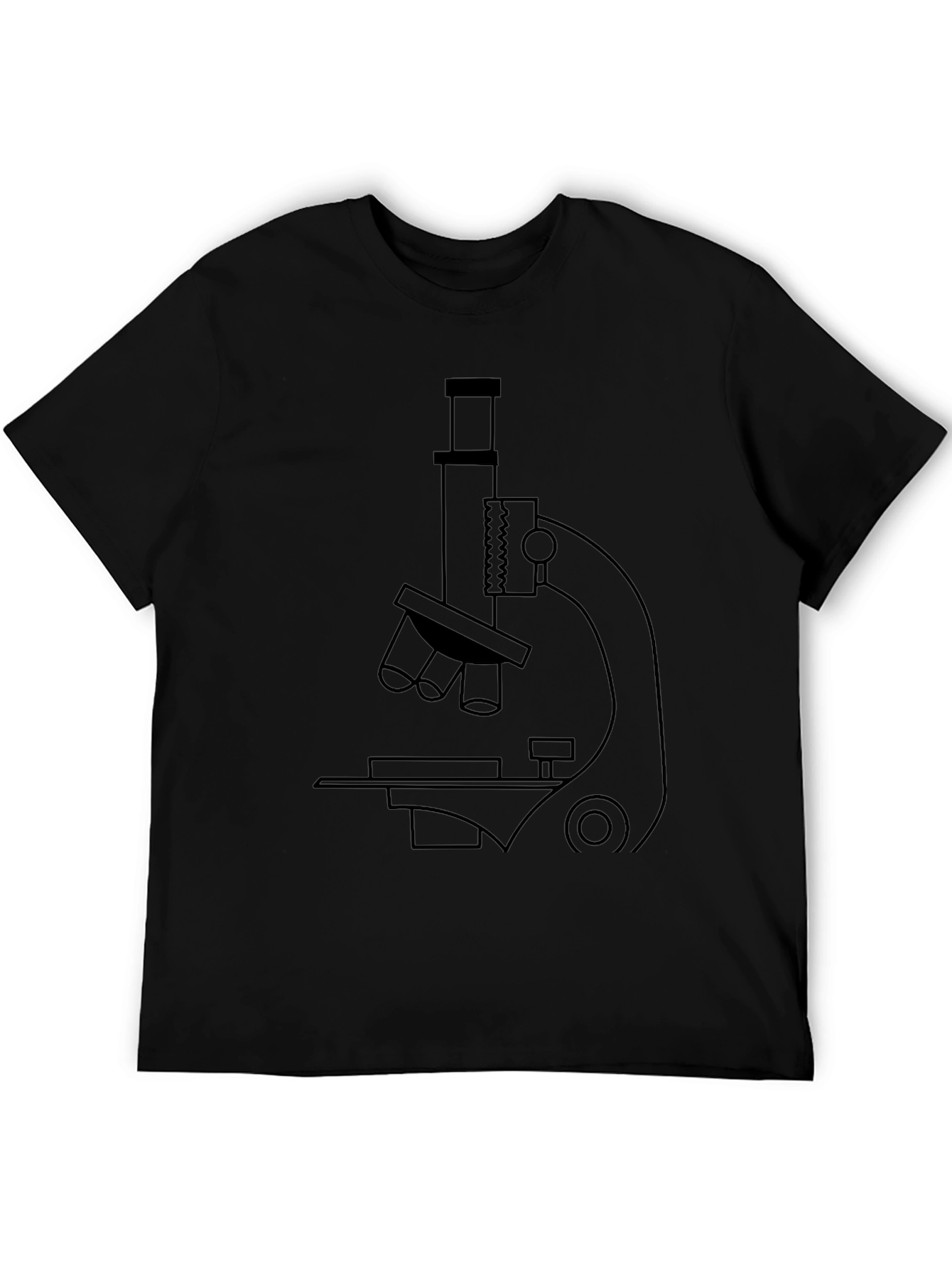 Microscope Graphic Print T-Shirt - Science Tee