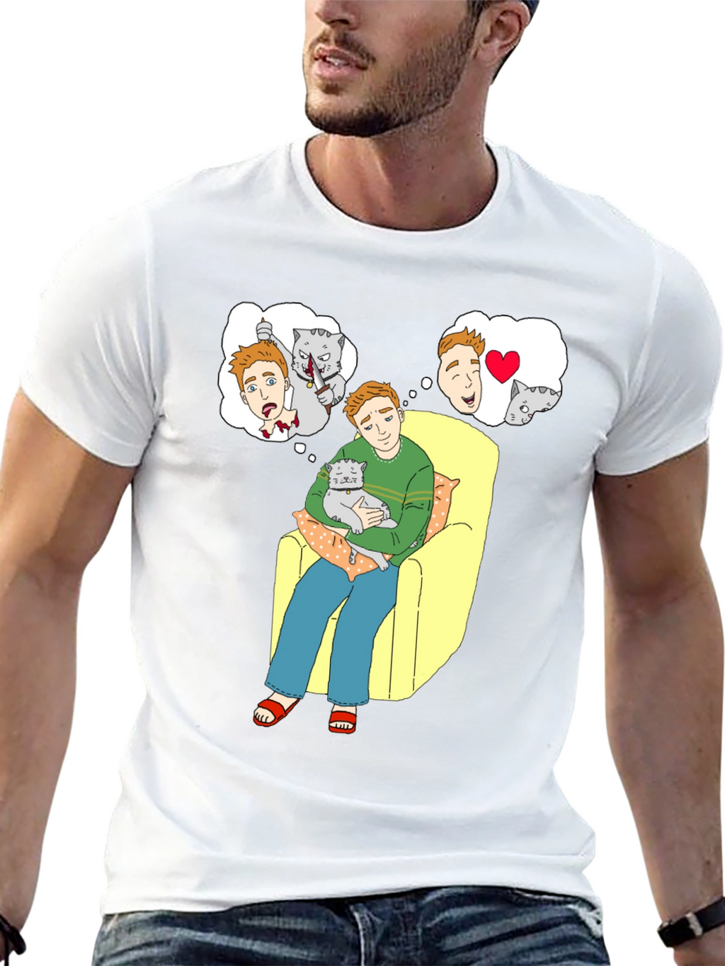 Cat Lover T-Shirt: Cartoon Cat Owners Dreams