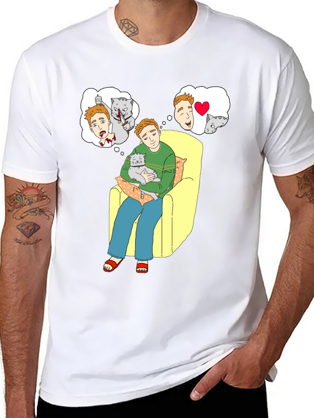 Cat Lover T-Shirt: Cartoon Cat Owners Dreams