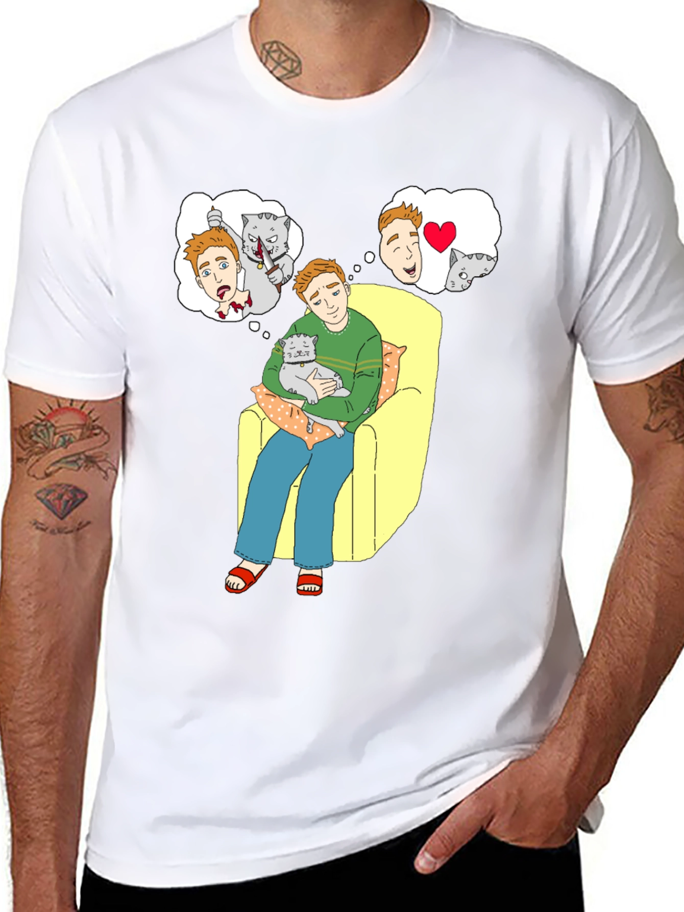 Cat Lover T-Shirt: Cartoon Cat Owners Dreams