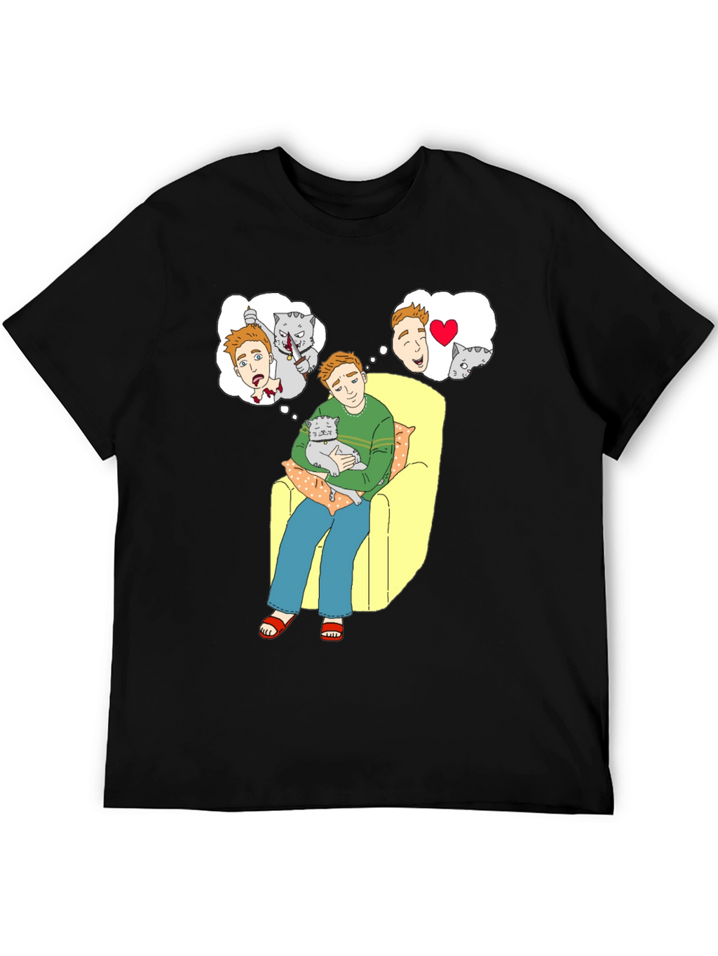 Cat Lover T-Shirt: Cartoon Cat Owners Dreams