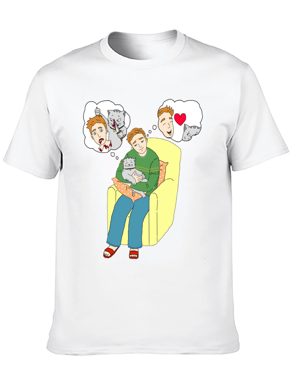 Cat Lover T-Shirt: Cartoon Cat Owners Dreams