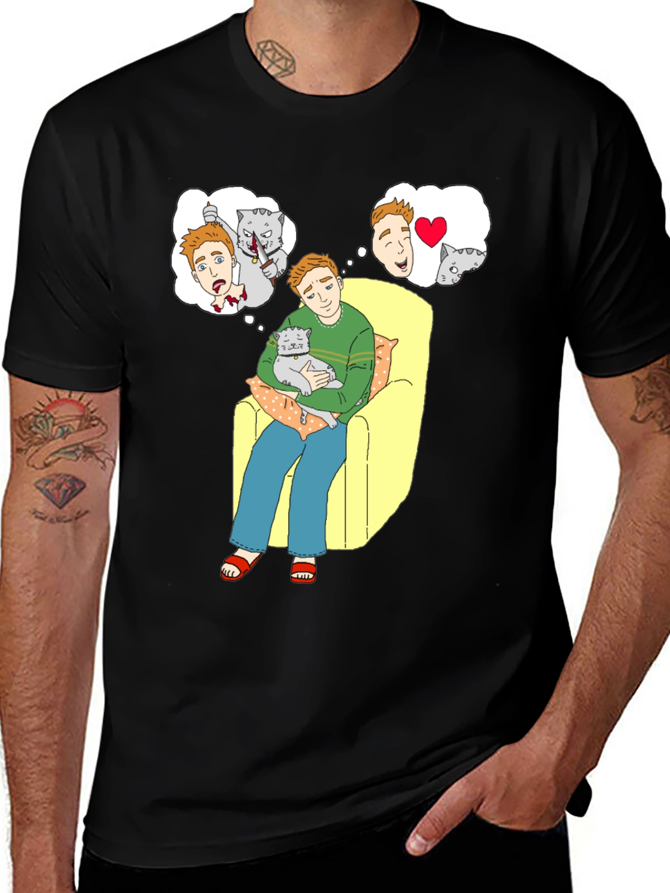 Cat Lover T-Shirt: Cartoon Cat Owners Dreams