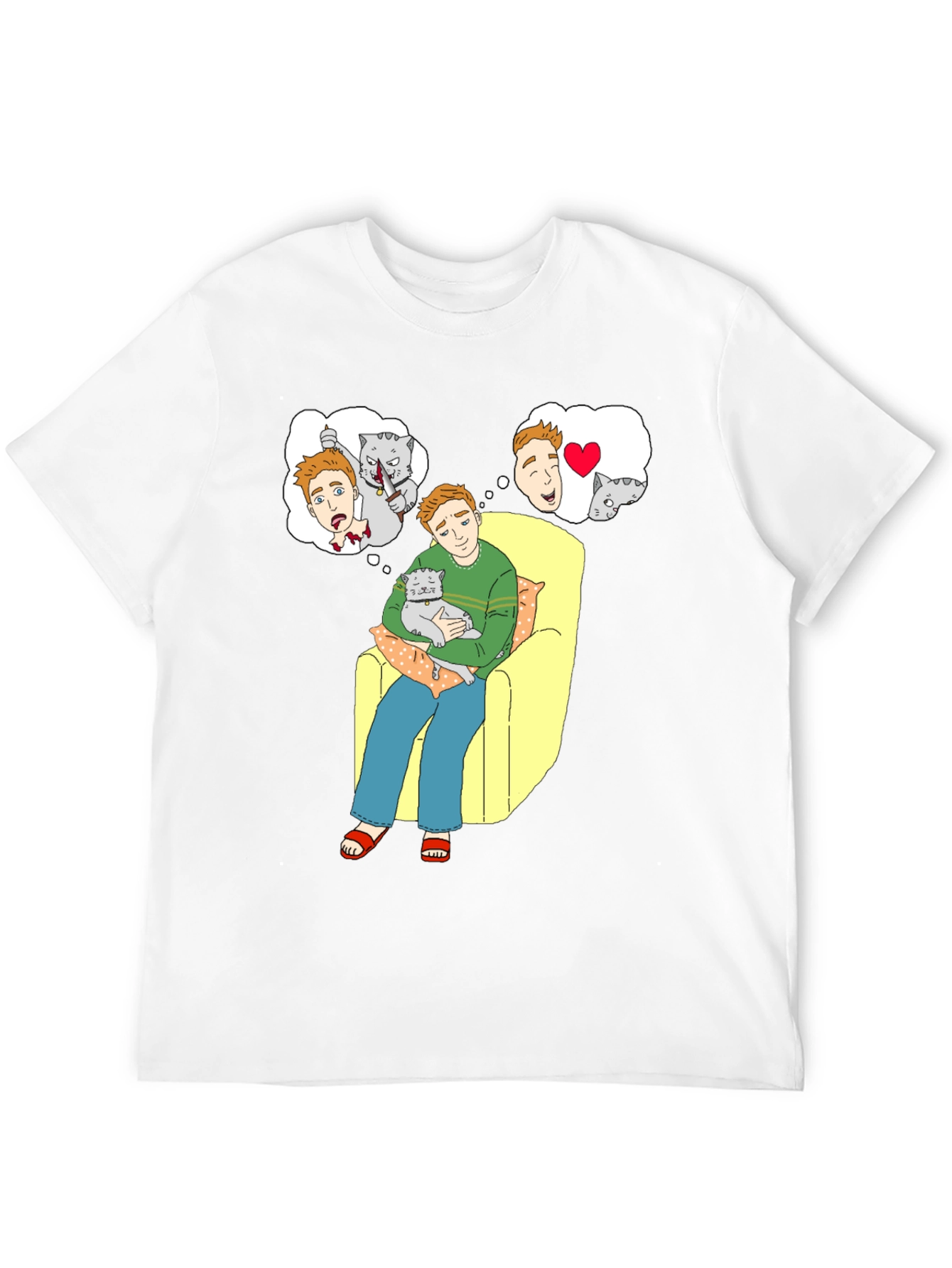 Cat Lover T-Shirt: Cartoon Cat Owners Dreams