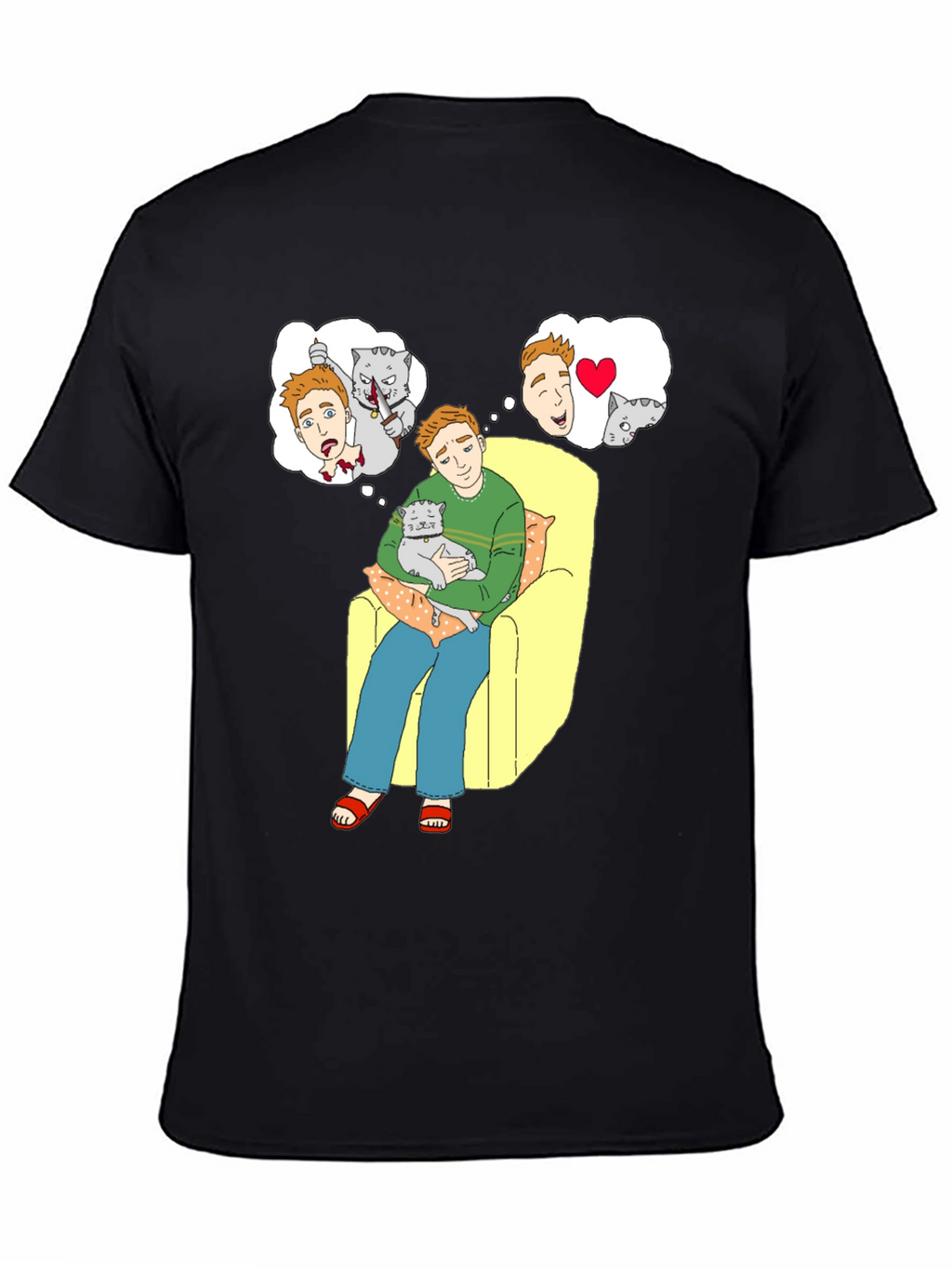 Cat Lover T-Shirt: Cartoon Cat Owners Dreams