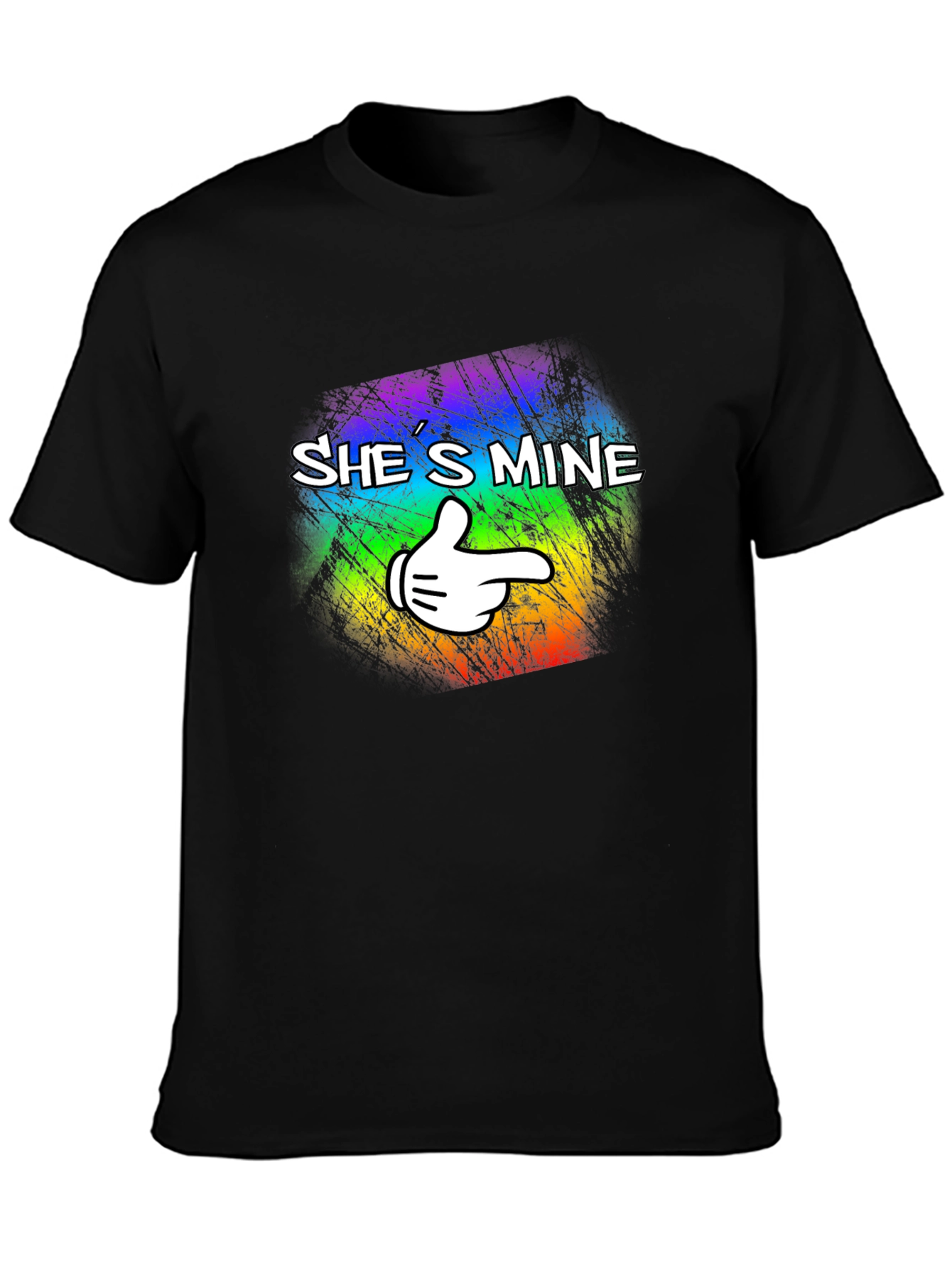 Shes Mine Graphic Tee - Pride Colors
