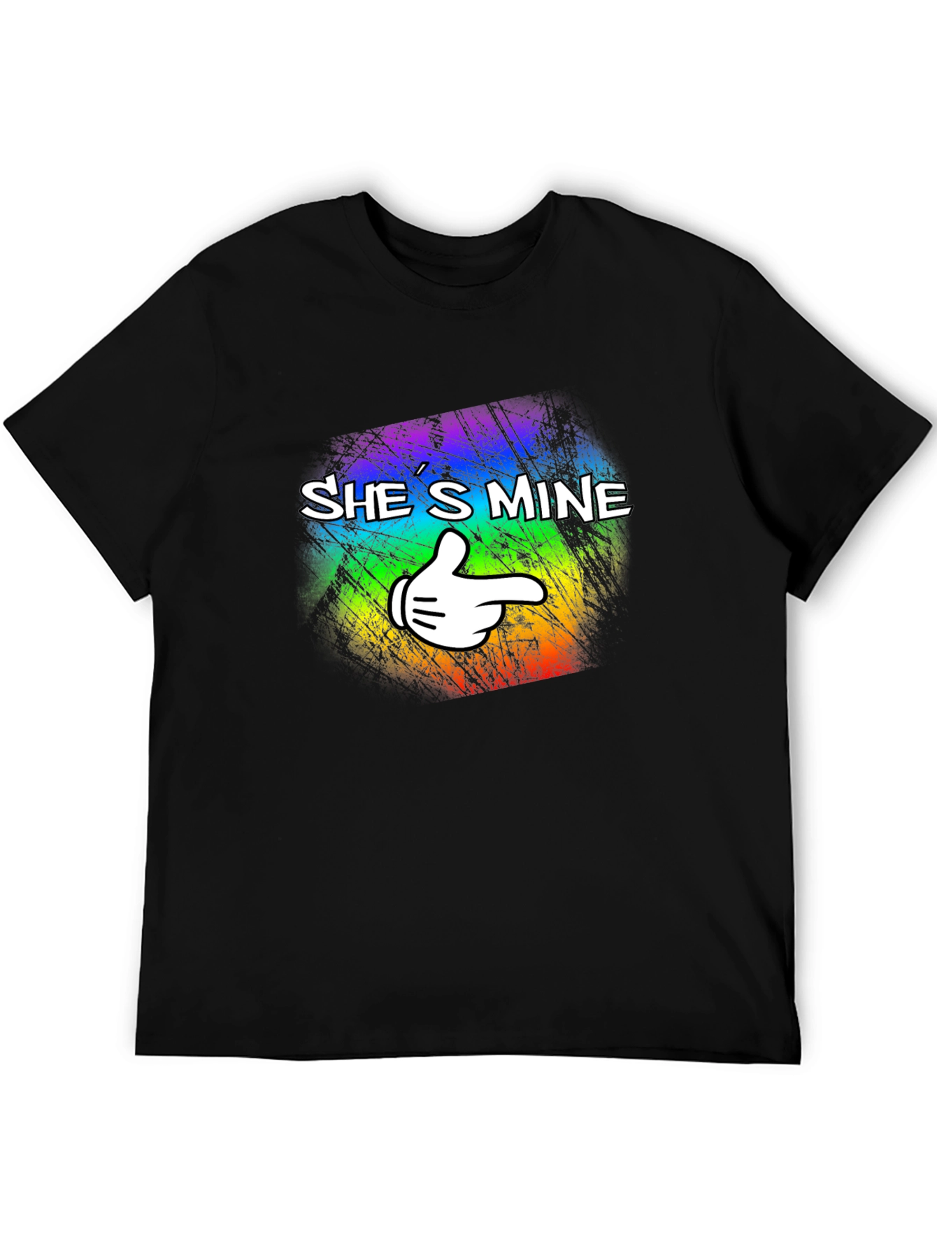 Shes Mine Graphic Tee - Pride Colors