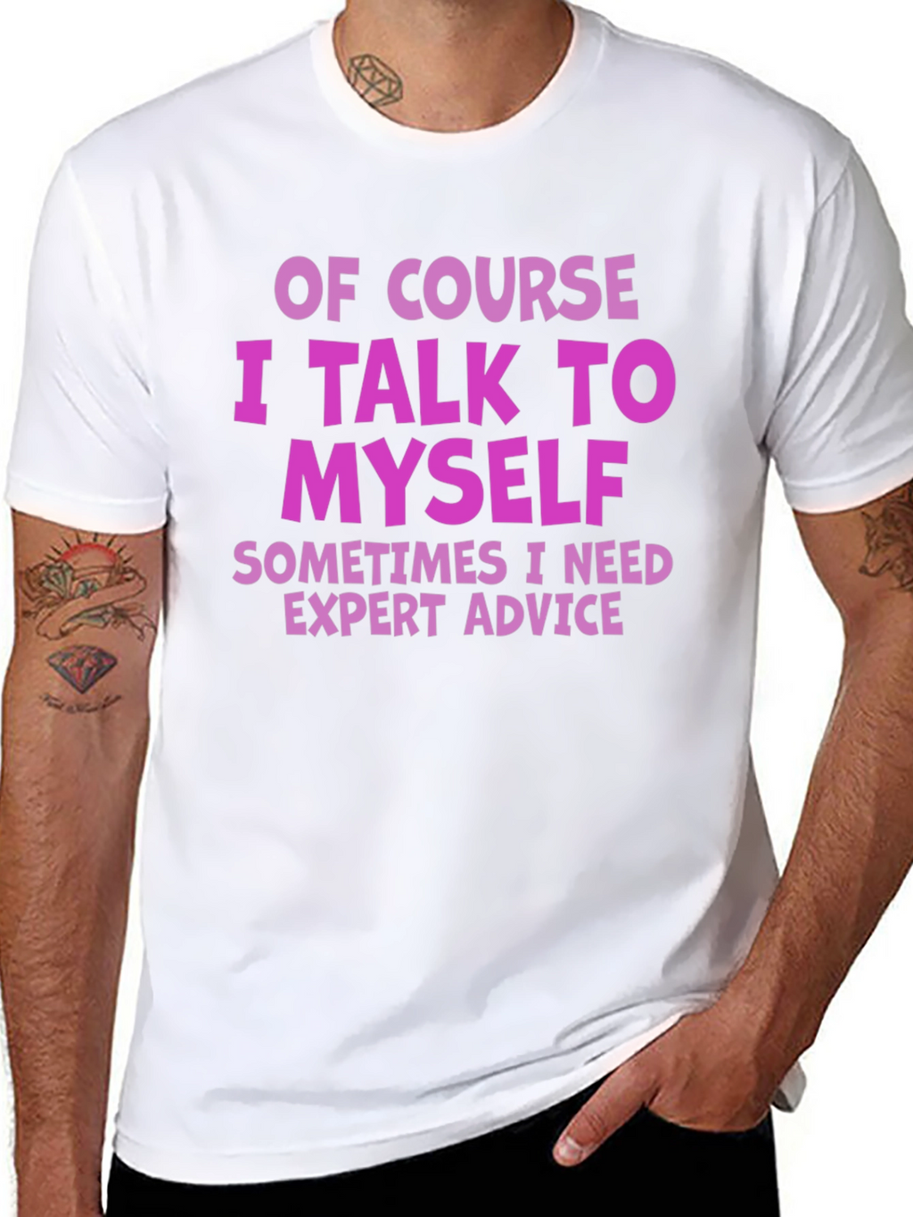 Funny I Talk to Myself Graphic T-Shirt