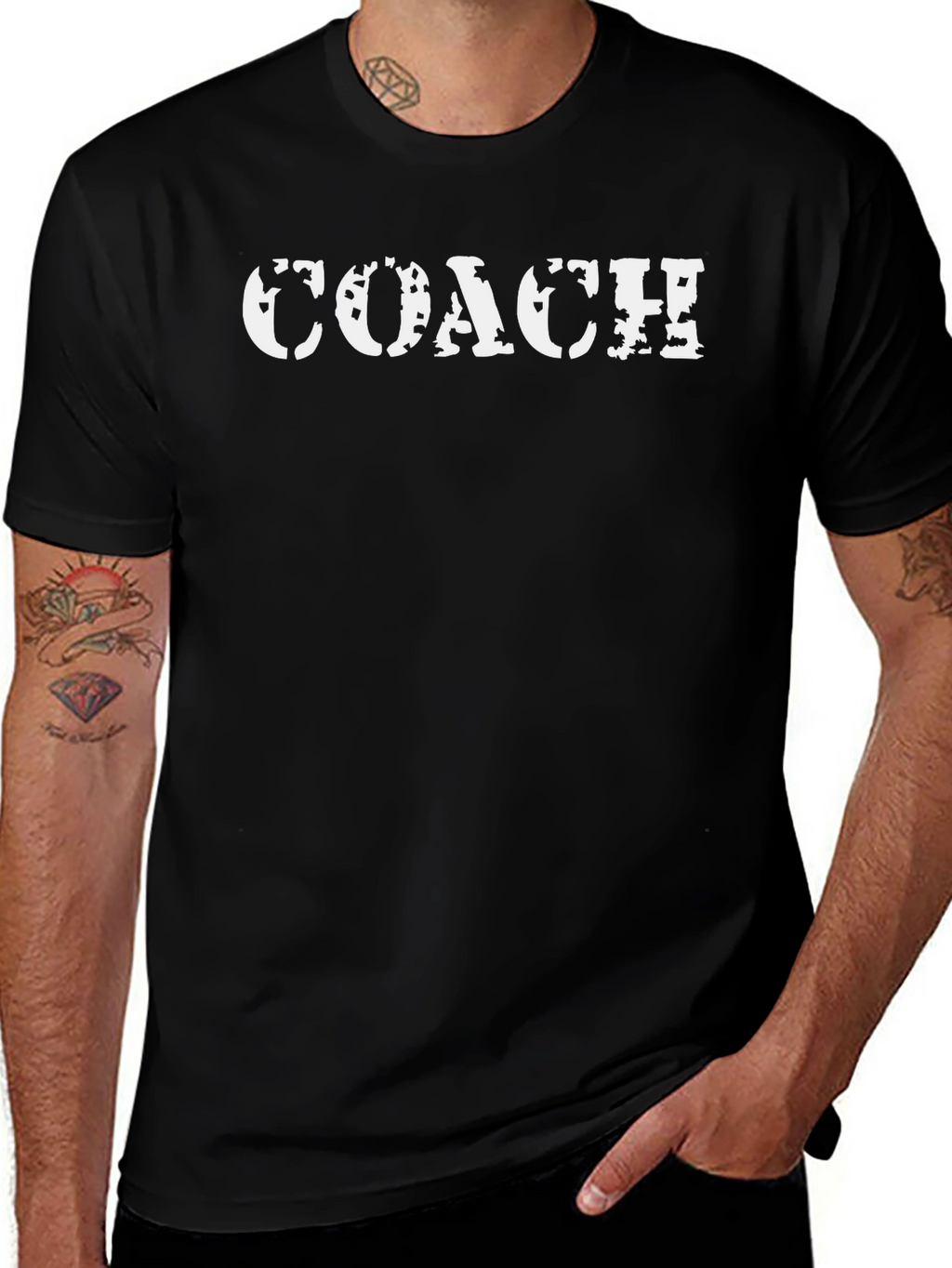 Coach T-Shirt - Black Cotton Blend