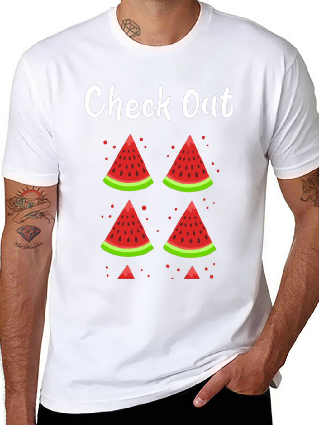 Check Out Watermelon Graphic Tee