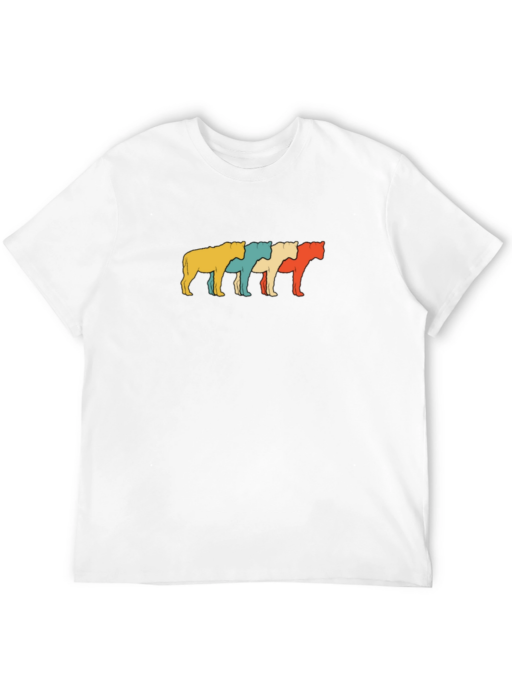 Retro Lion Graphic Black Tee