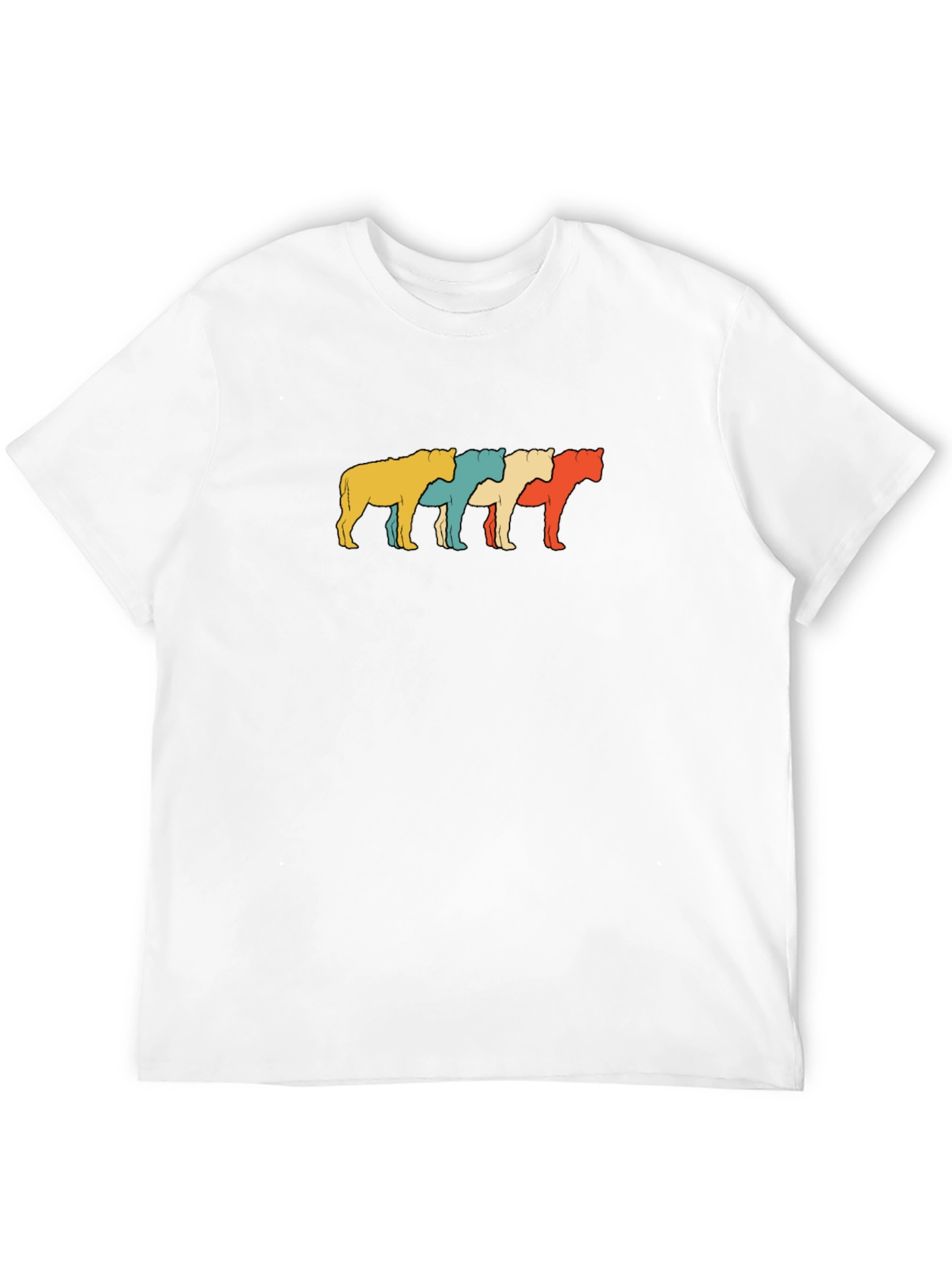 Retro Lion Graphic Black Tee