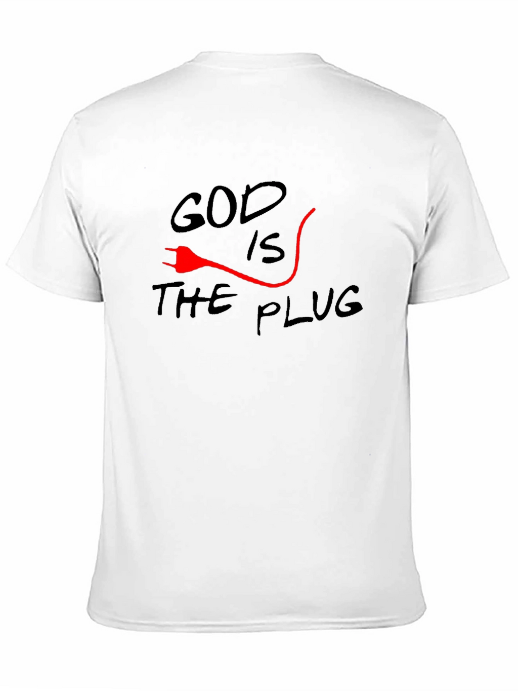God is the Plug Graphic T-Shirt - Black