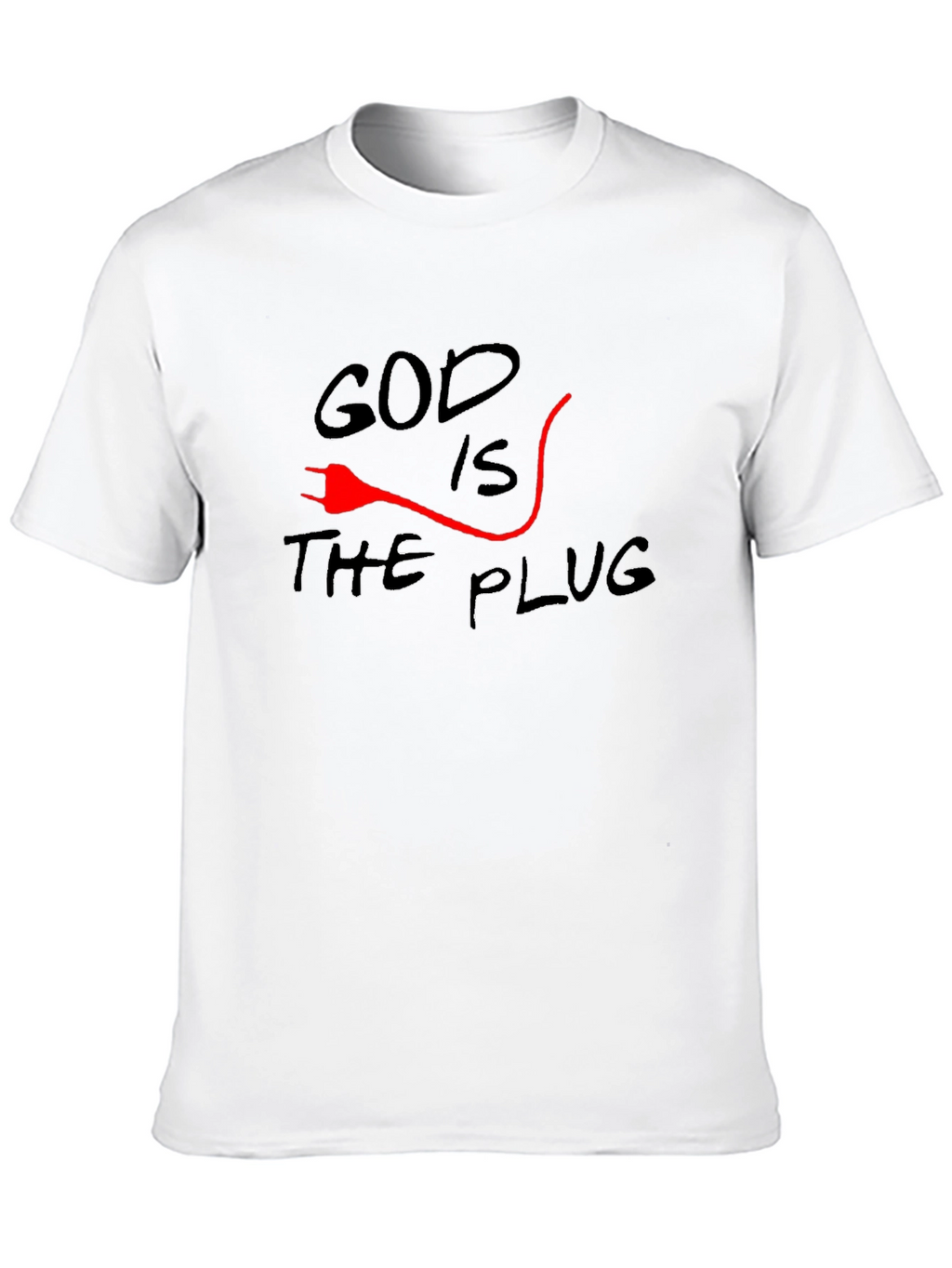 God is the Plug Graphic T-Shirt - Black