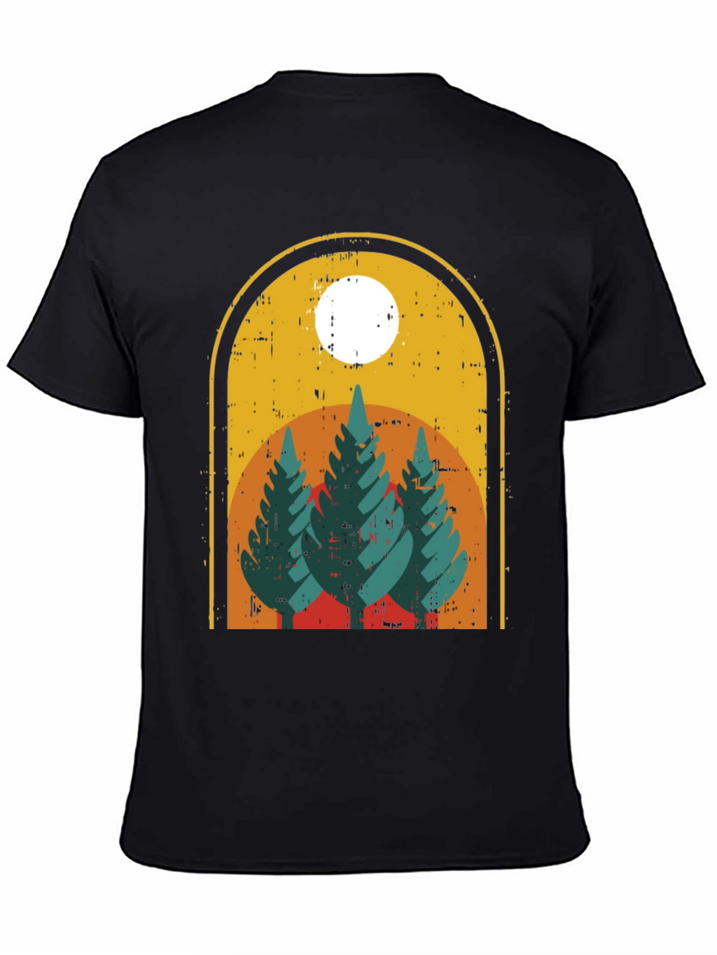Retro Trees Graphic Tee - Nature Lovers Style