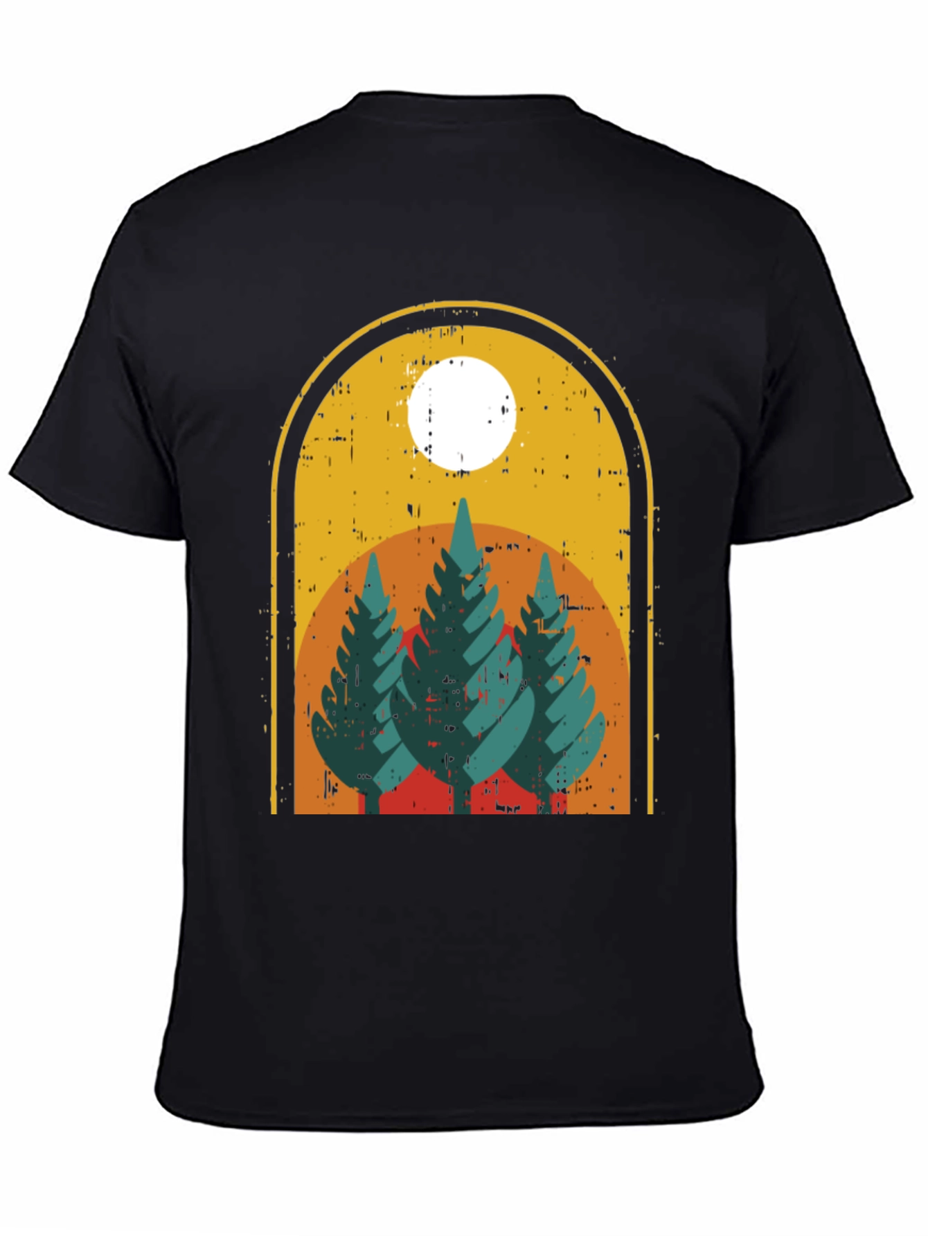 Retro Trees Graphic Tee - Nature Lovers Style