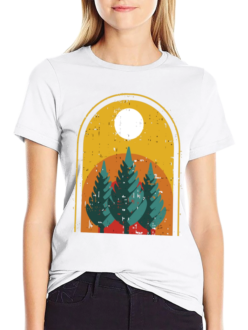 Retro Trees Graphic Tee - Nature Lovers Style